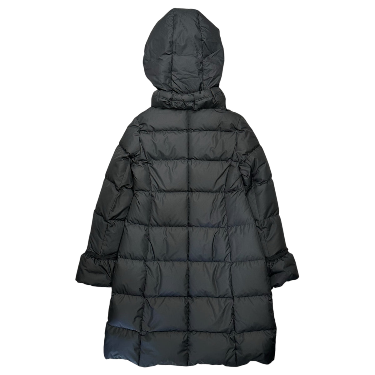 LANVIN en Bleu(ランバンオンブルー) Raccoon Fur-Trimmed Hooded Down Coat ラグーンファー フーデッド ダウン コート 3706102 36 ブラック ジャケット