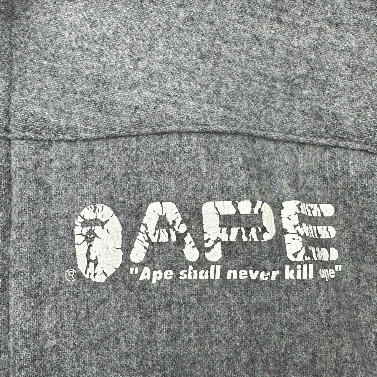 A BATHING APE(アベイシングエイプ) 90's GORE WINDSTOPPER 2WAY WOOL JACKET ウール ジャケット S グレー 初期 アーカイブ