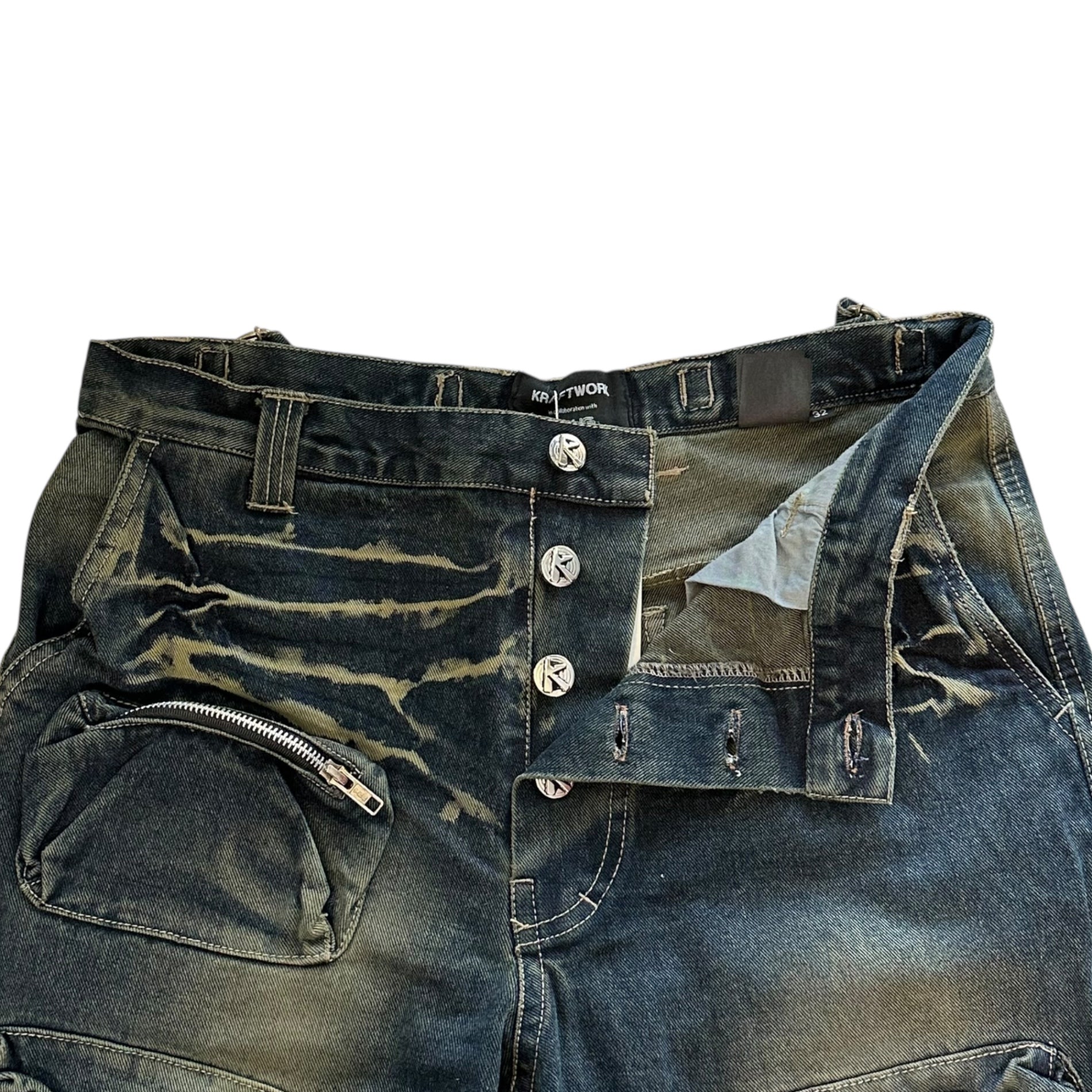KRAFTWORK(クラフトワーク) PLUG BK FLARED CARGO PANTS プラグ
