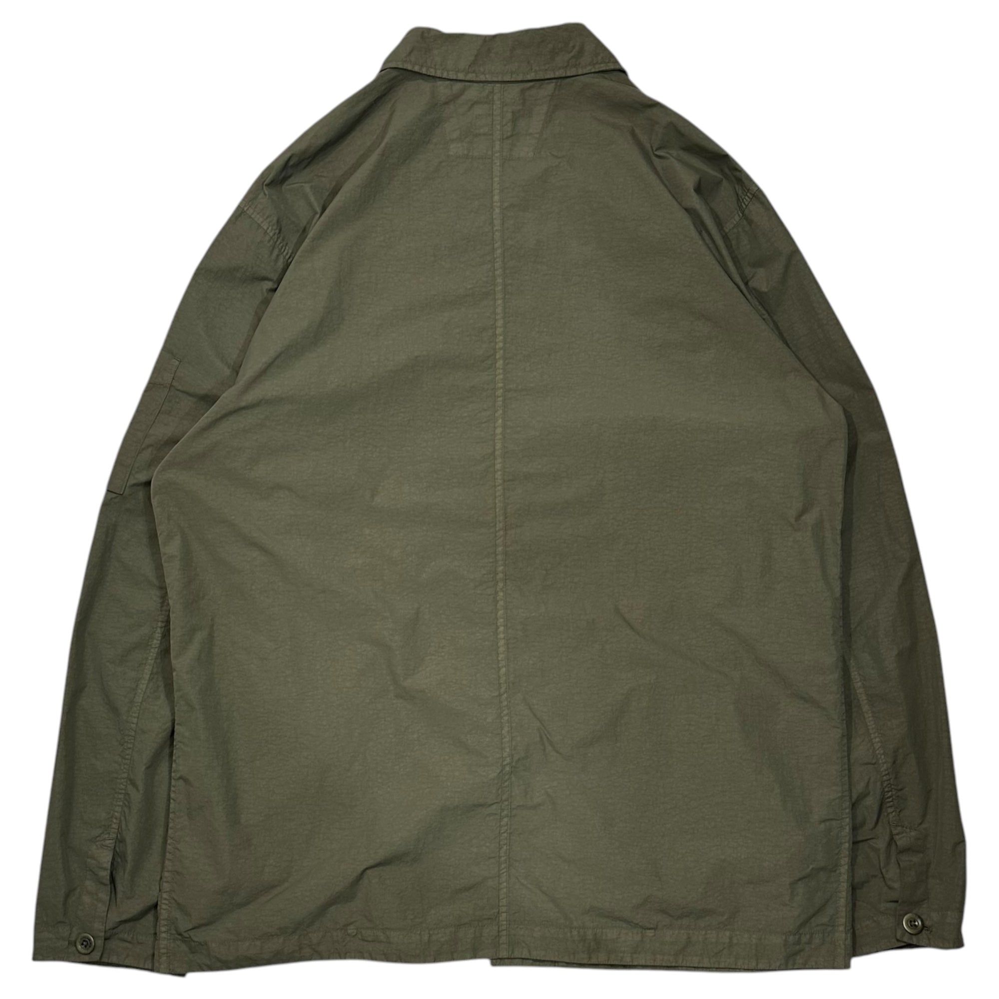 C.P.COMPANY(シーピーカンパニー) 2024SS Flatt Nylon Chore Jacket フラット ナイロン チョア ジャケット 16CMOW237A 005991G 52 カーキ Garment Dye ガーメントダイ