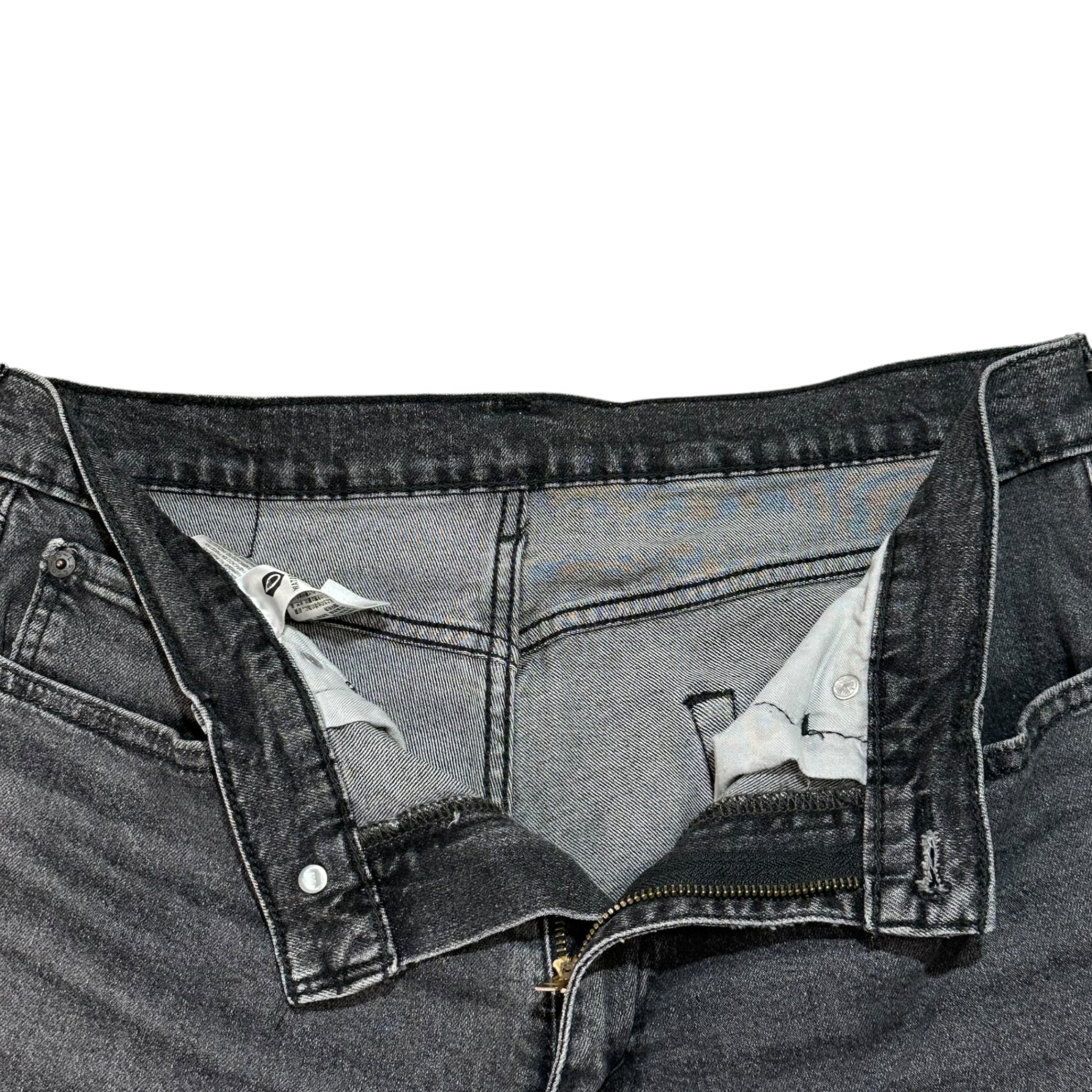 LEVI'S PREMIUM(リーバイスプレミアム) CLASSIC REGULAR STRAIGHT BLUE DENIM JEANS ストレート ストレッチ ジーンズ 505 00505-1594 33 ブラック