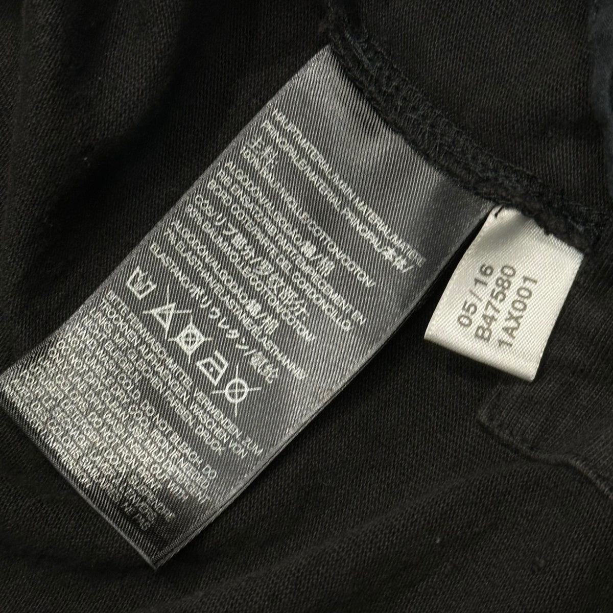 Y-3(ワイスリー) 2016AW Vintage effect sweatshirt ヴィンテージ加工 トラック ジャケット B47580 XS ブラック スウェット ジップ