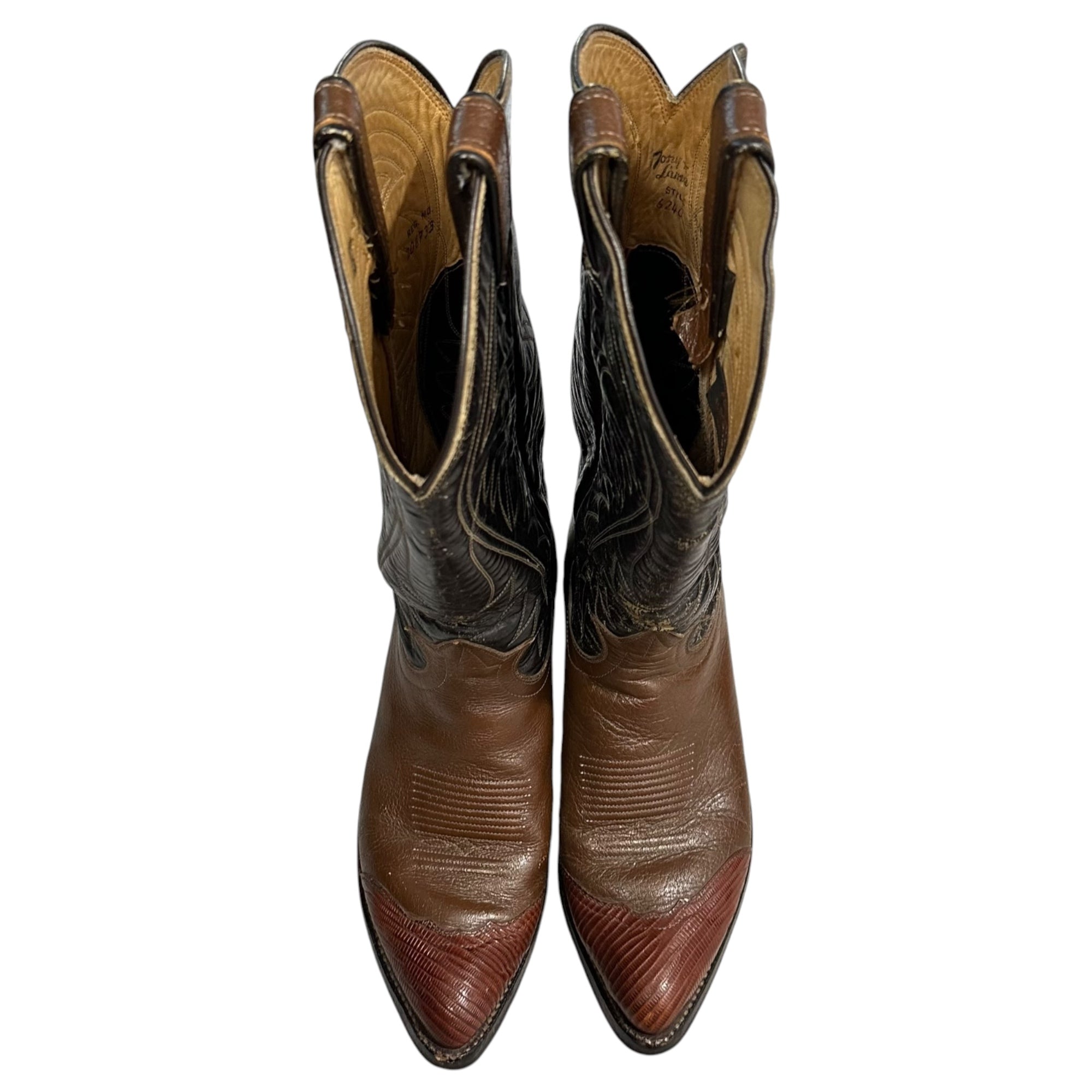 TONY LAMA(トニーラマ) 1980's Western Boots - Lizard Toes