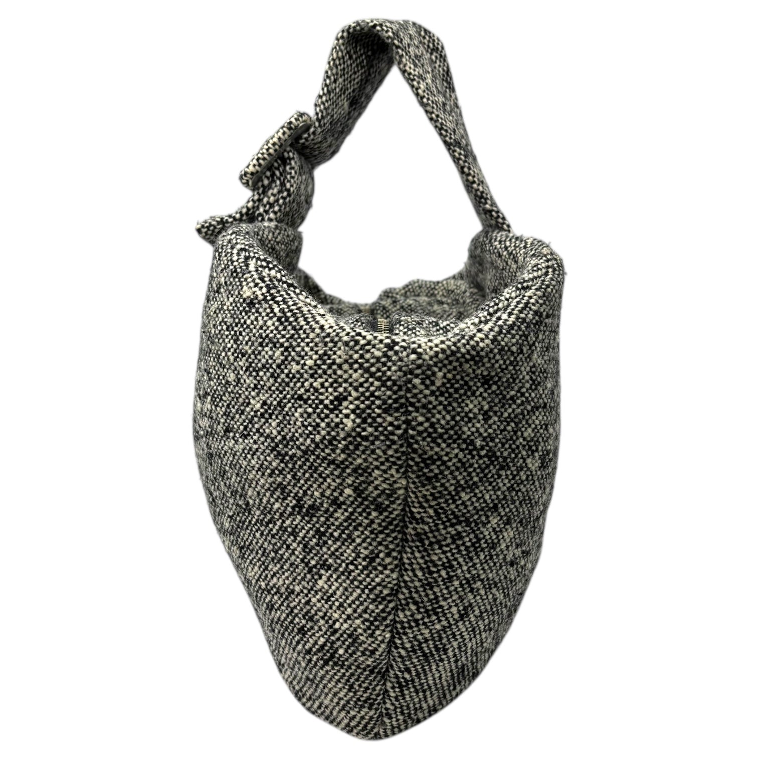 COMME des GARCONS JUNYA WATANABE(コムデギャルソンジュンヤワタナベ) Tweed Quilted Single-Handle Handbag ツイード 中綿 ワンハンドル ハンド バッグ JK042040 ホワイト×ブラック