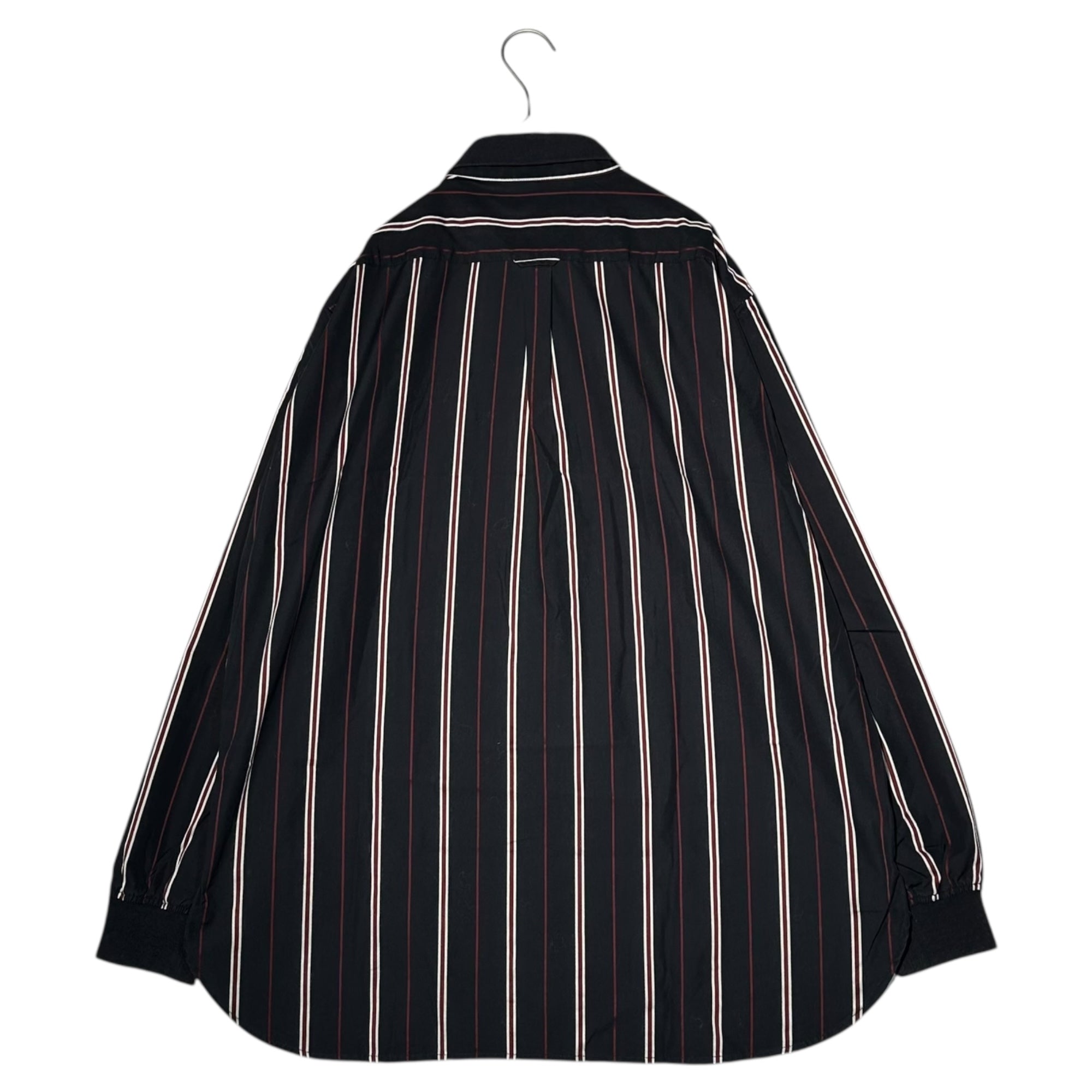 FRED PERRY(フレッドペリー) Cotton L /S Striped Shirt コットン 長袖 ストライプ シャツ F4544 M ネイビー×ワインレッド