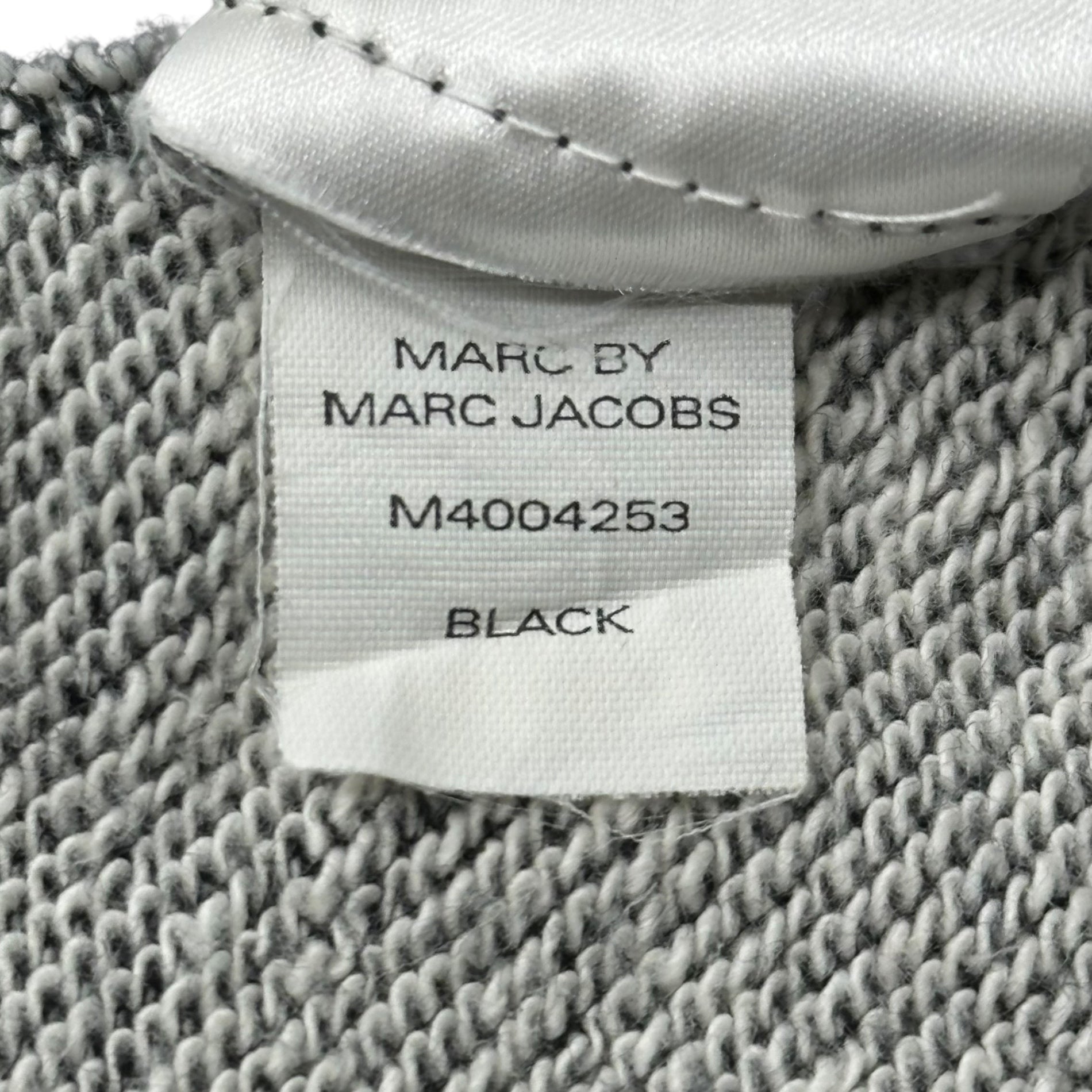 MARC by MARC JACOBS(マークバイマークジェイコブス) Velcro Gathered Sweatshirt S/S Dress ベルクロ ギャザー スウェット 半袖 ワンピース XS ブラック Y2K