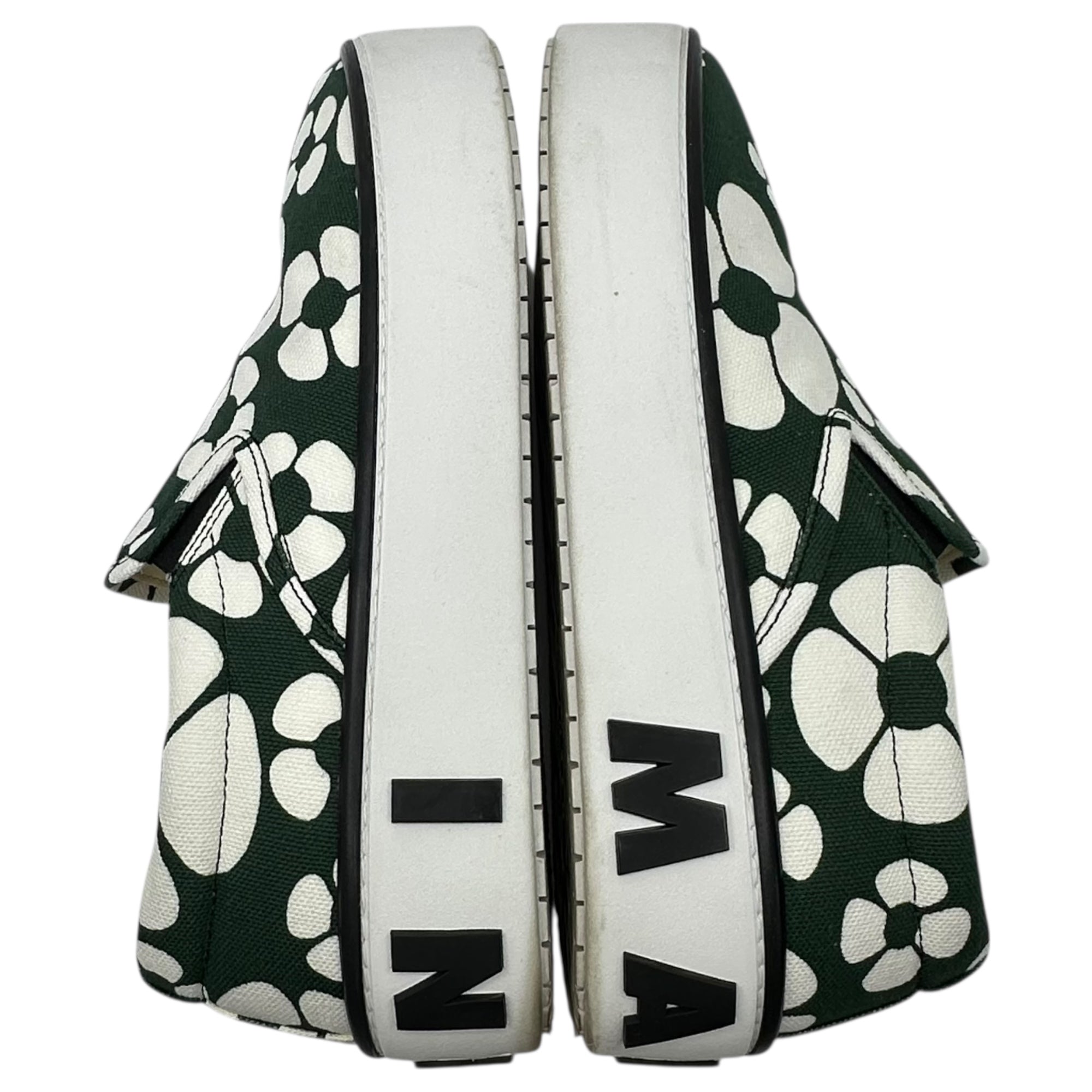 MARNI×carhartt WIP(マルニ×カーハート) SLIP-ON SNEAKERS スリッポン 厚底 スニーカー SNZU013103 42(約27cm程度) グリーン×ホワイト コラボ