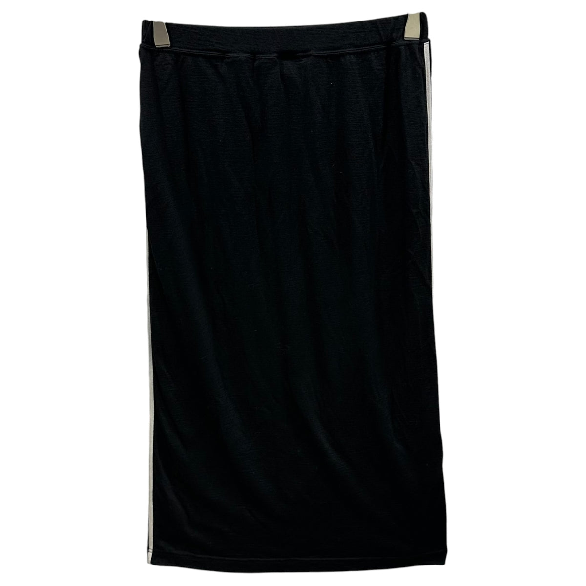 tricot COMME des GARCONS(トリココムデギャルソン) 1995AW Garment-Dyed Side-Line Wool Skirt 製品染め サイド ライン ウール スカート TT-100040 FREE ブラック×ホワイト AD1995 90s アーカイブ