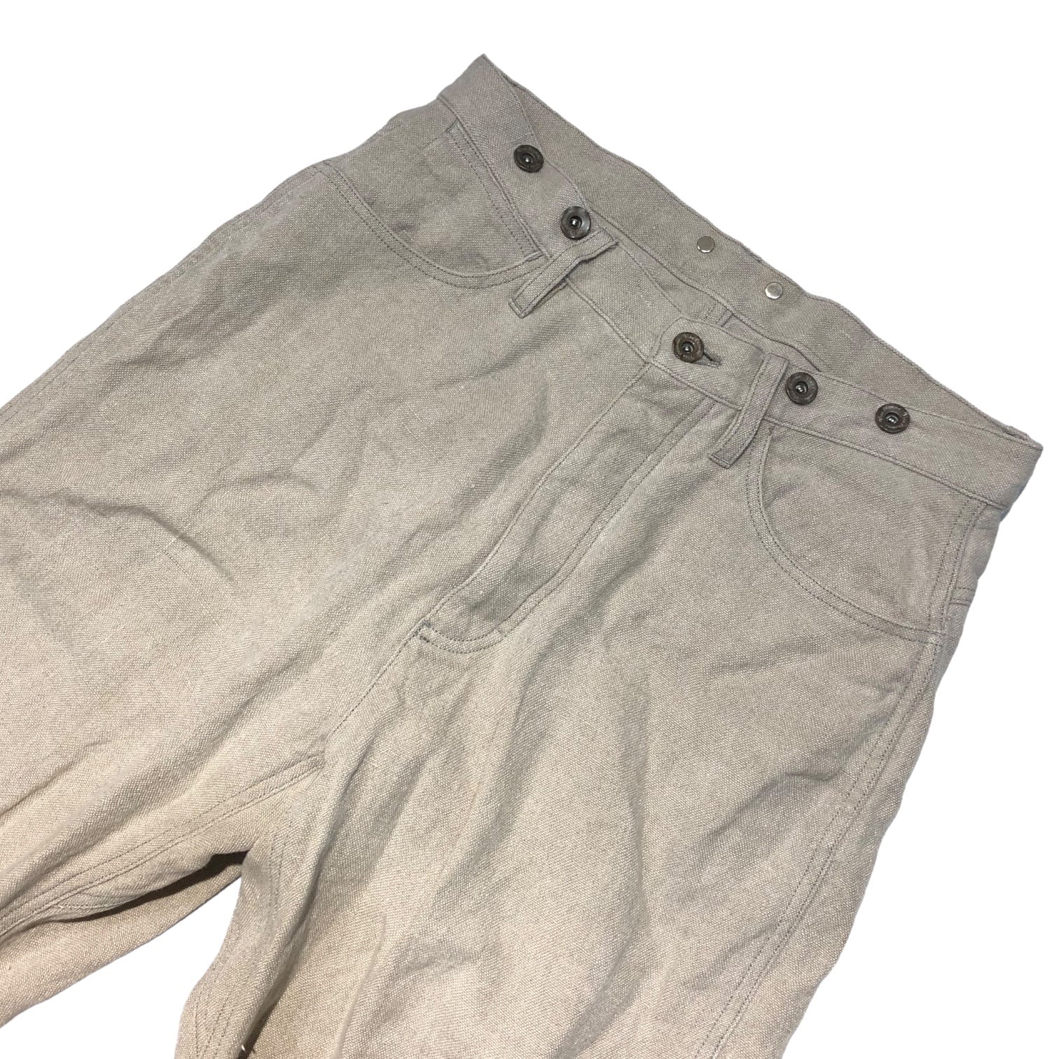 Vlas Blomme(ヴラスブラム) linen pants コルト パンツ コルトレイクリネン 133041 1(S) ベージュ