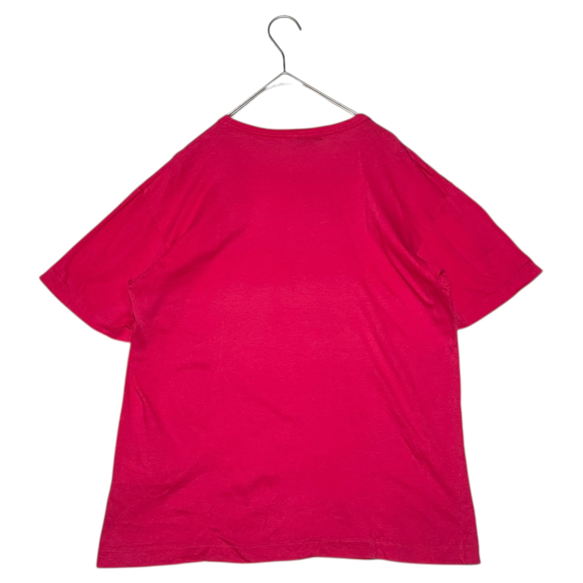 COMME des GARCONS HOMME PLUS(コムデギャルソンオムプリュス) 00SS Chest One Point Logo Crew Neck T-Shirt 胸 ワンポイント ロゴ クルーネック Tシャツ PT-T00310 FREE ピンク AD1999