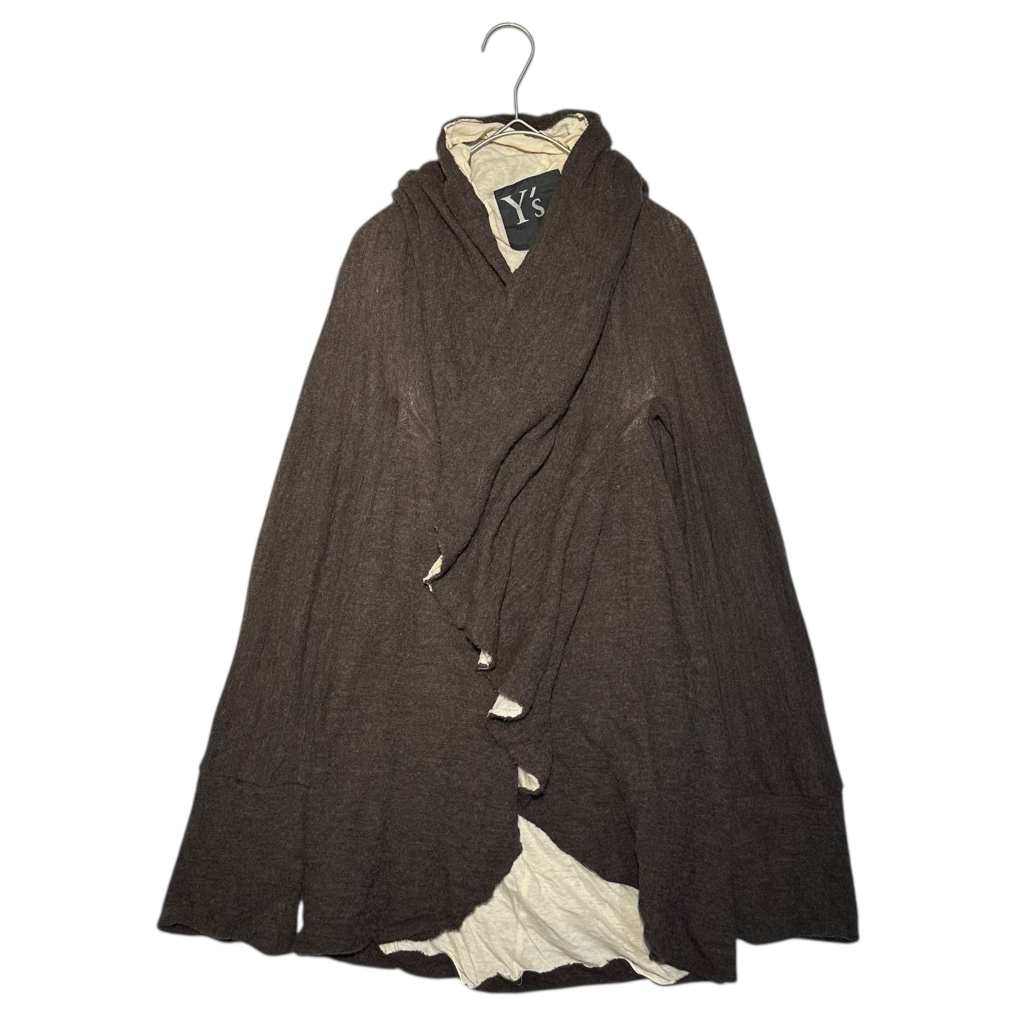 Y's(ワイズ) Distorted Wool Knit Cardigan 変形 ウール ニット カーディガン YX-T32-843 3 ブラウン ジャケット