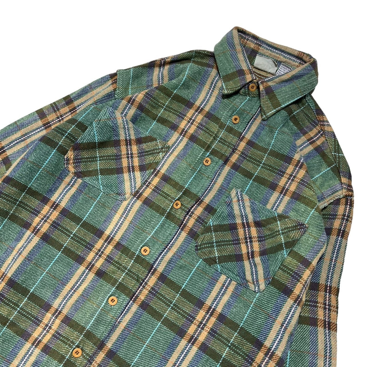 BIGMAC(ビッグマック) 80's heavy cotton check shirt  ヘヴィーコットンチェックシャツ 80年代 L グリーン