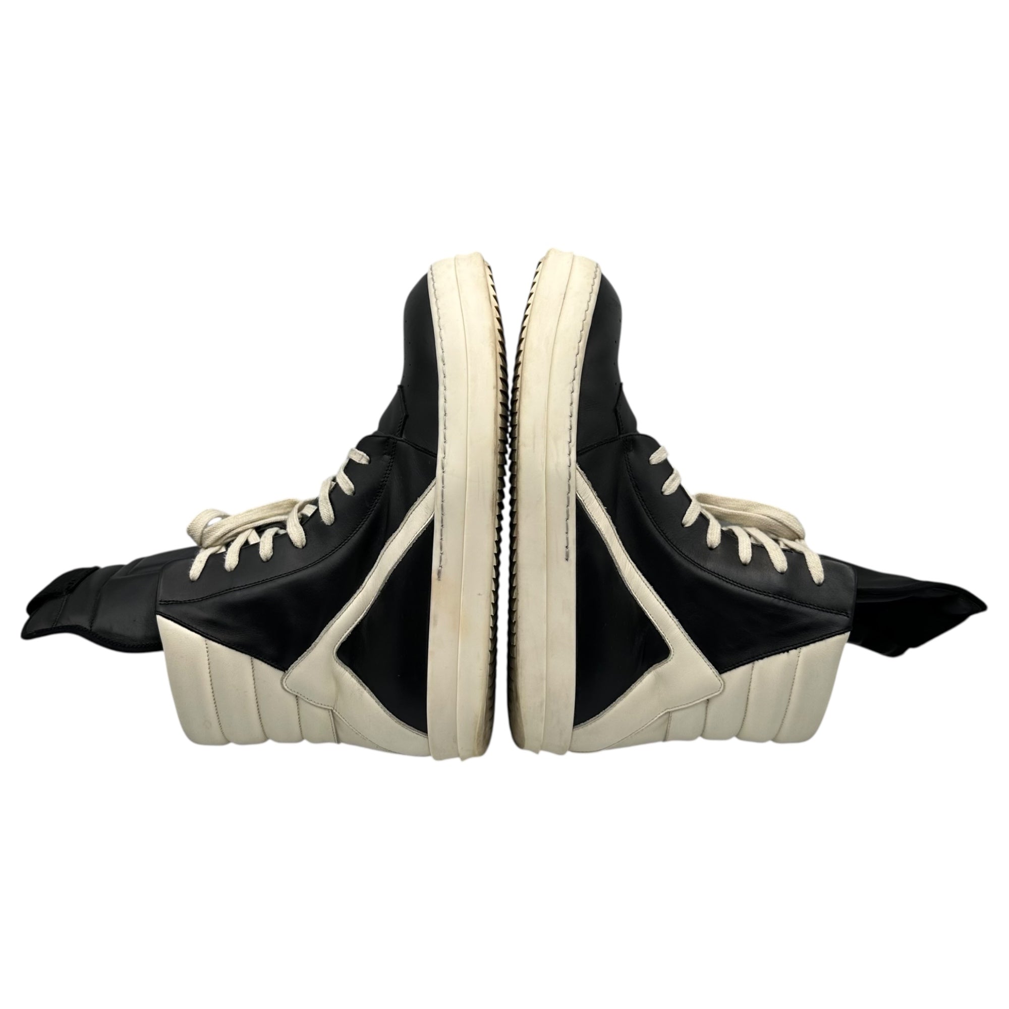 Rick Owens(リックオウエンス) 22SS GEOBASKET ジオバスケット RU01B1894 LRO 9111 43 ブラック×ホワイト ハイカット スニーカー