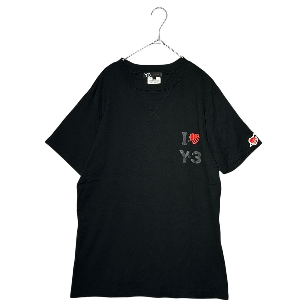 Y-3(ワイスリー) ”I LOVE Y-3” LOGO S/S Tee 半袖 ロゴ Tシャツ Y3-T92-190 L ブラック