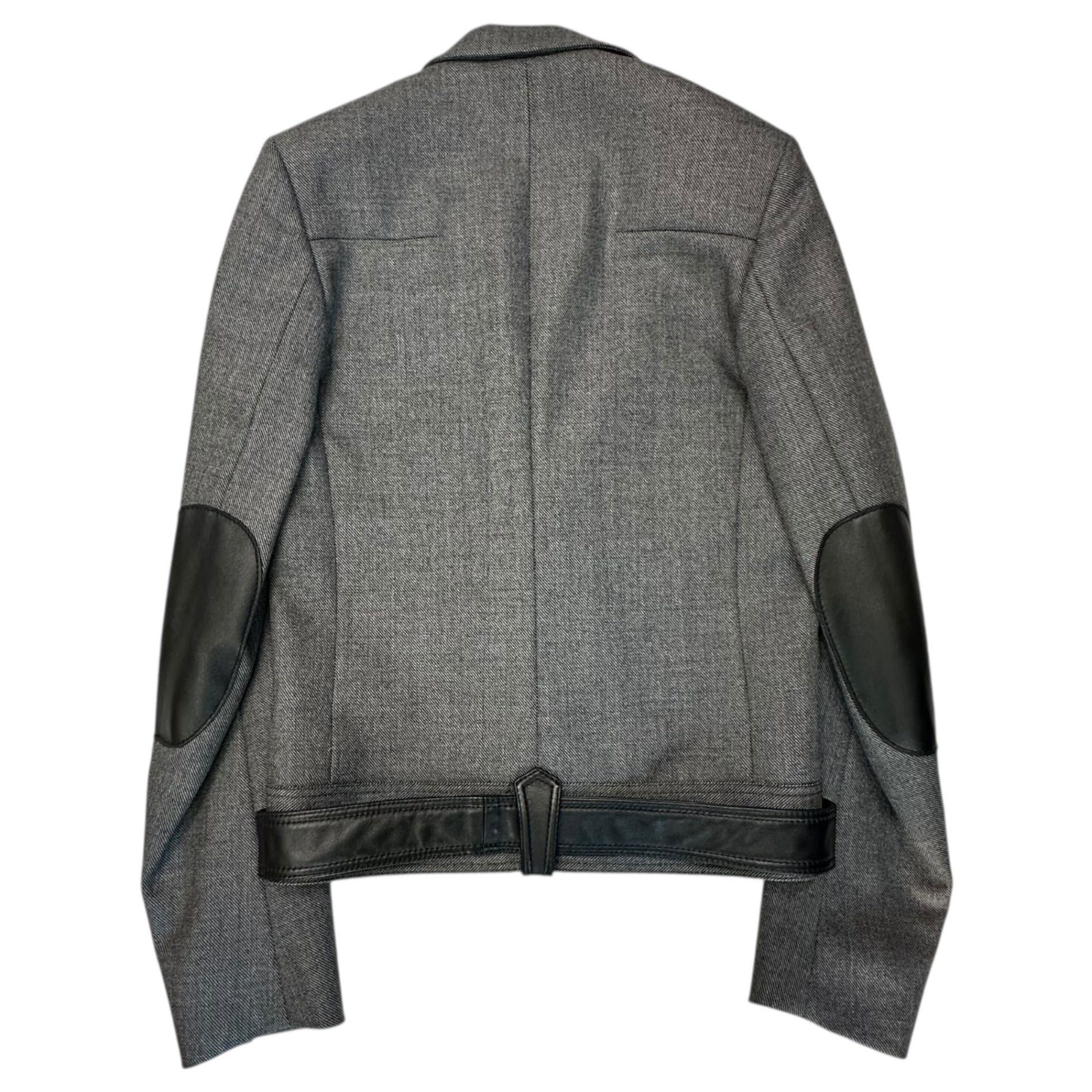 Dior HOMME(ディオールオム) 04AW by Hedi Slimane victim期 Rider's Belted Tailored Jacket ライダース ベルテッド テーラード ジャケット 4HH1020422 44 グレー×ブラック アーカイブ エディ期 コレクションランウェイ着用品 稀少品