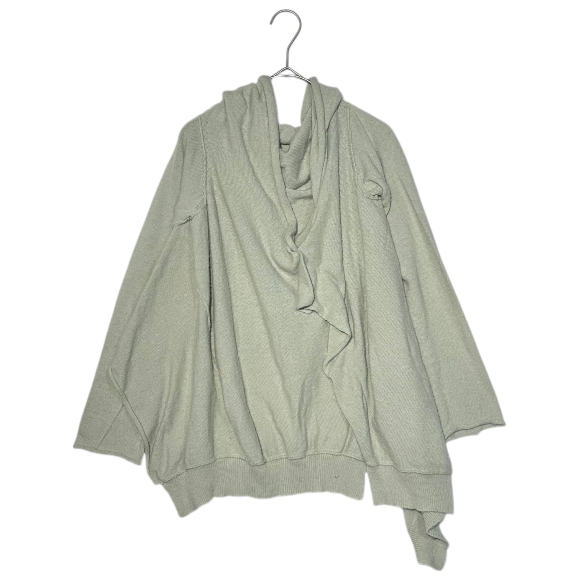 Y's(ワイズ) Frill Asymmetrical Nylon Knit フリル アシンメトリー ナイロン ニット YR-K16-670 2 ミント