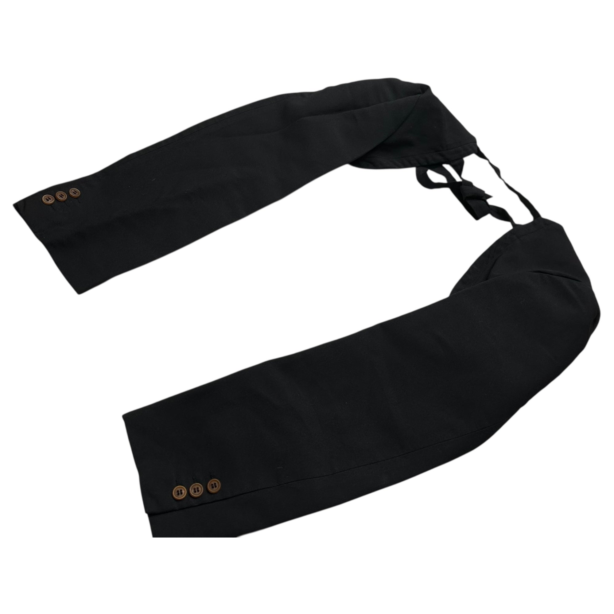 COMME des GARCONS COMME des GARCONS(コムデギャルソンコムデギャルソン) Polyester Shrink-Resistant Attached Sleeves ポリエステル 縮絨 付け袖 RM-J002 M ブラック