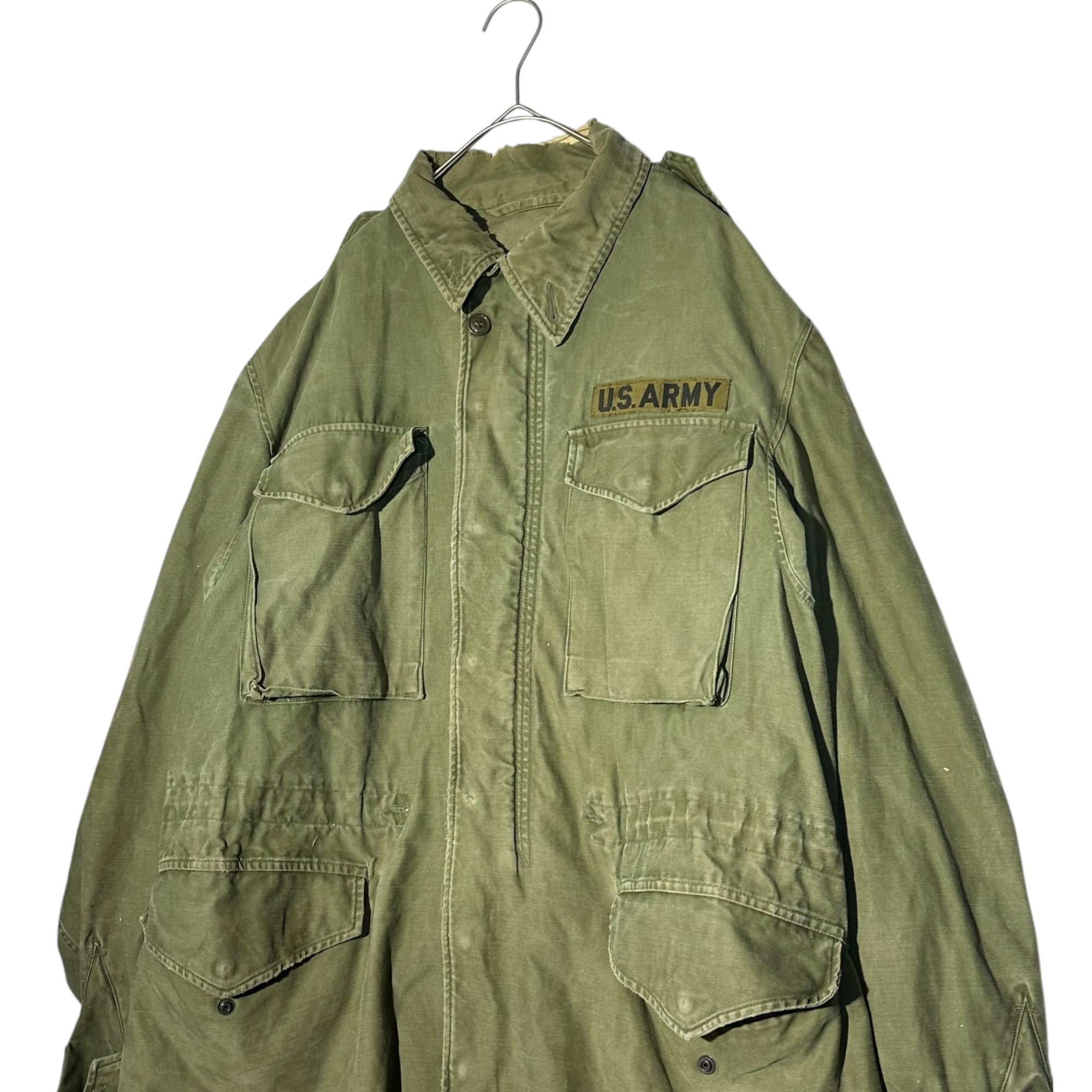 US ARMY(アメリカ軍) M-1951 Field Jacket フィールド ジャケット 表記無(L程度) セージグリーン 50's~60's 50年代～60年代 M51 ミリタリー ヴィンテージ CONMER ジップ アルミ