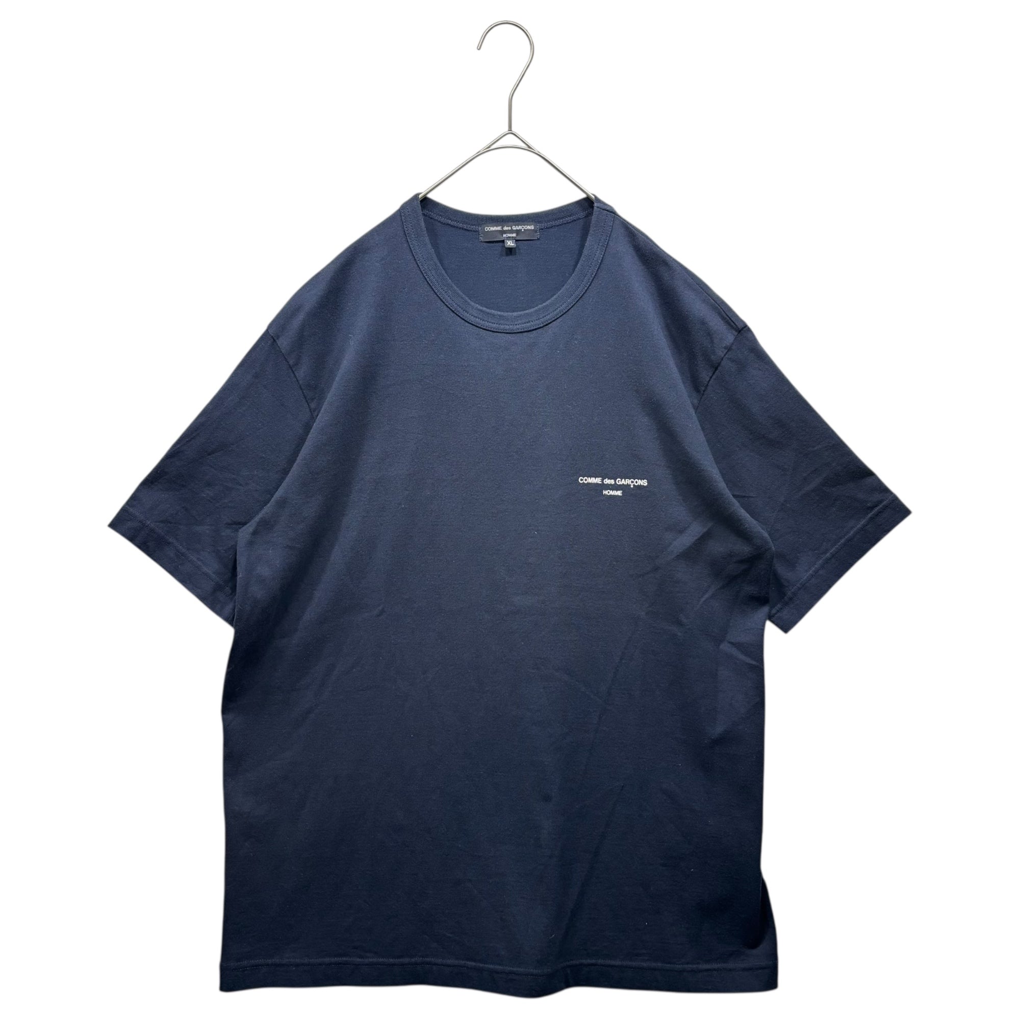 COMME des GARCONS HOMME(コムデギャルソンオム) 23AW  Cotton Jersey Product Print Logo T-Shirt  綿天竺 製品プリント ロゴ Tシャツ HL-T009 XL ネイビー AD2023