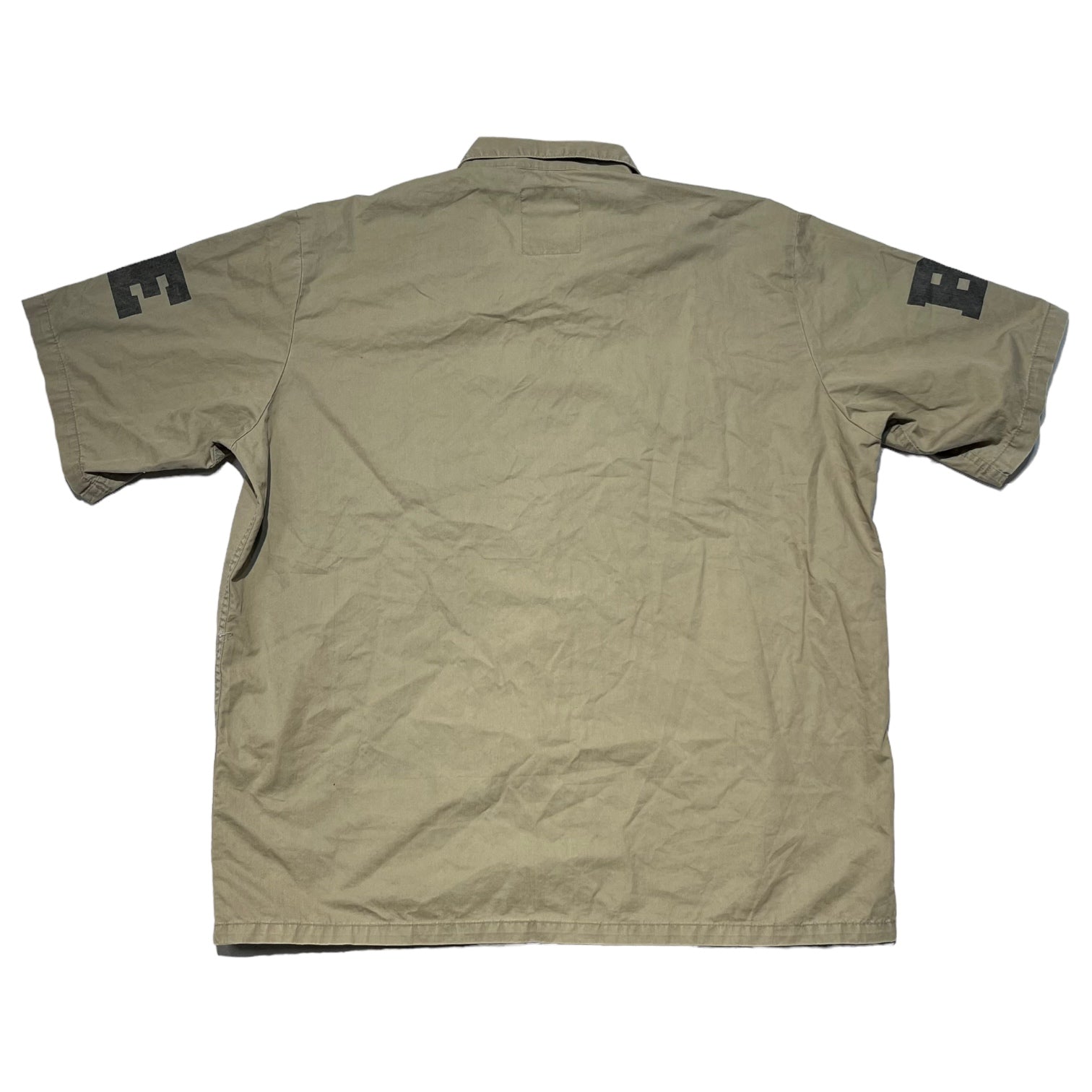 BAPE BY A BATHING APE(ベイプ バイ アベイシングエイプ) 90's military fatigue shirt ミリタリー ファティーグ シャツ 90年代 L カーキ