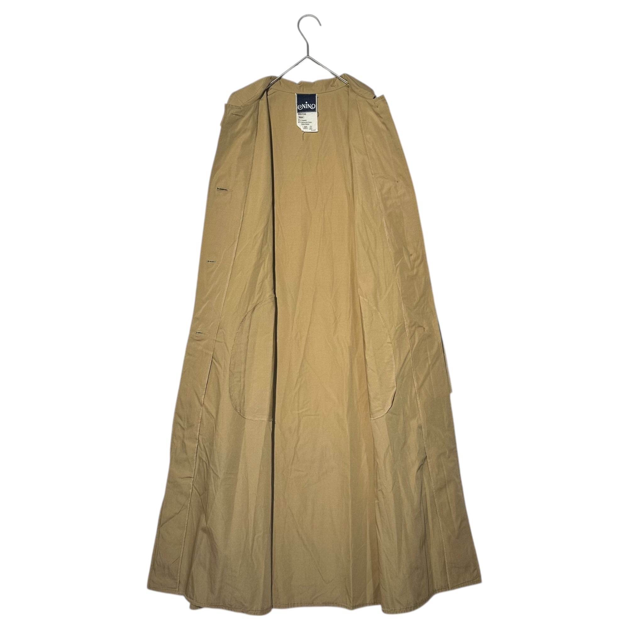 Euro vintage(ヨーロッパヴィンテージ) 70's~ NiNO_trench coat with design button デザインボタンのトレンチコート 表記無し(Mサイズ程度) ベージュ