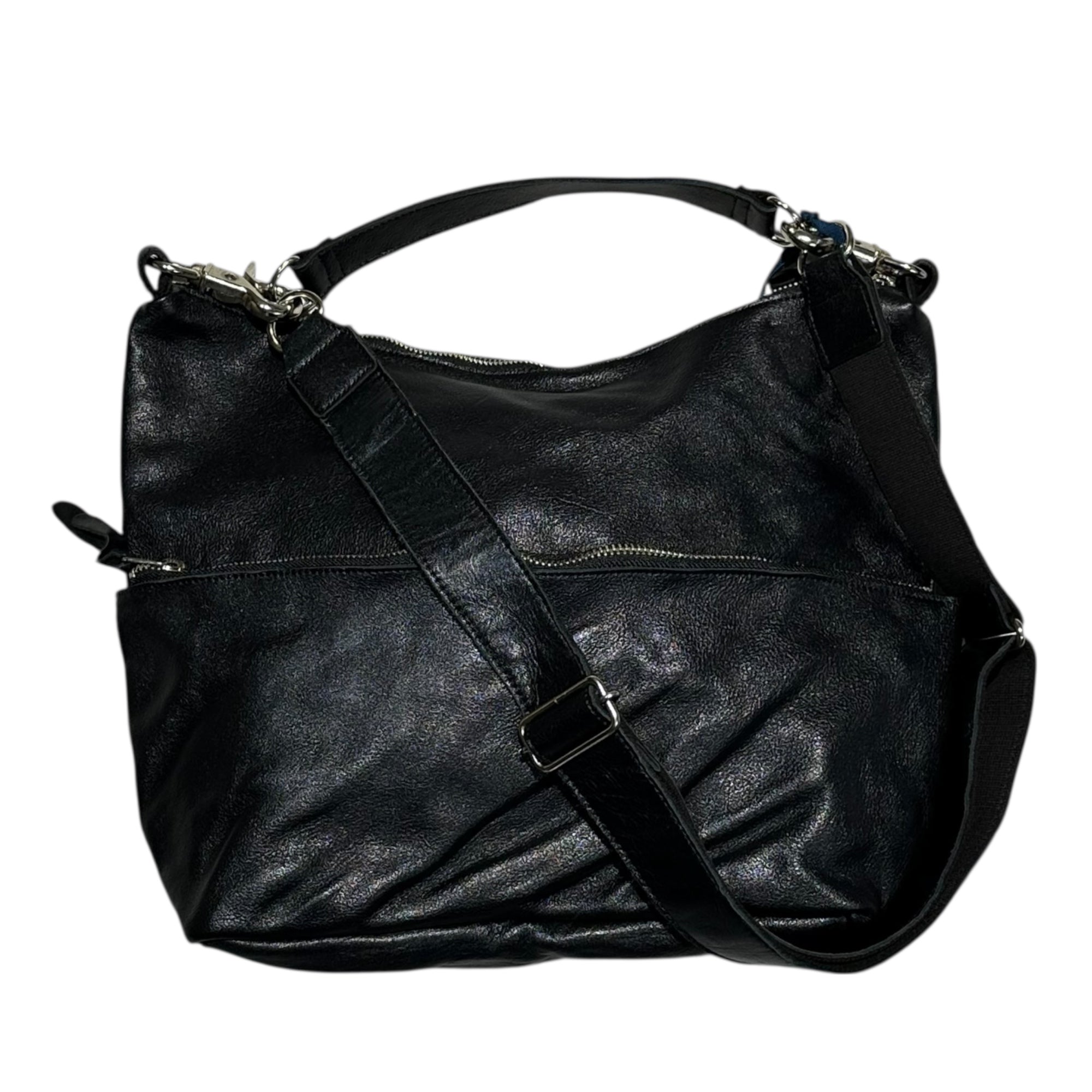 OPENING ACT(オープニングアクト) MADE in JAPAN Washcow Leather 2-Way Shoulder Bag ウォッシュカウレザー2WAY ショルダー バッグ opa250565 ブラック 日本製 本革