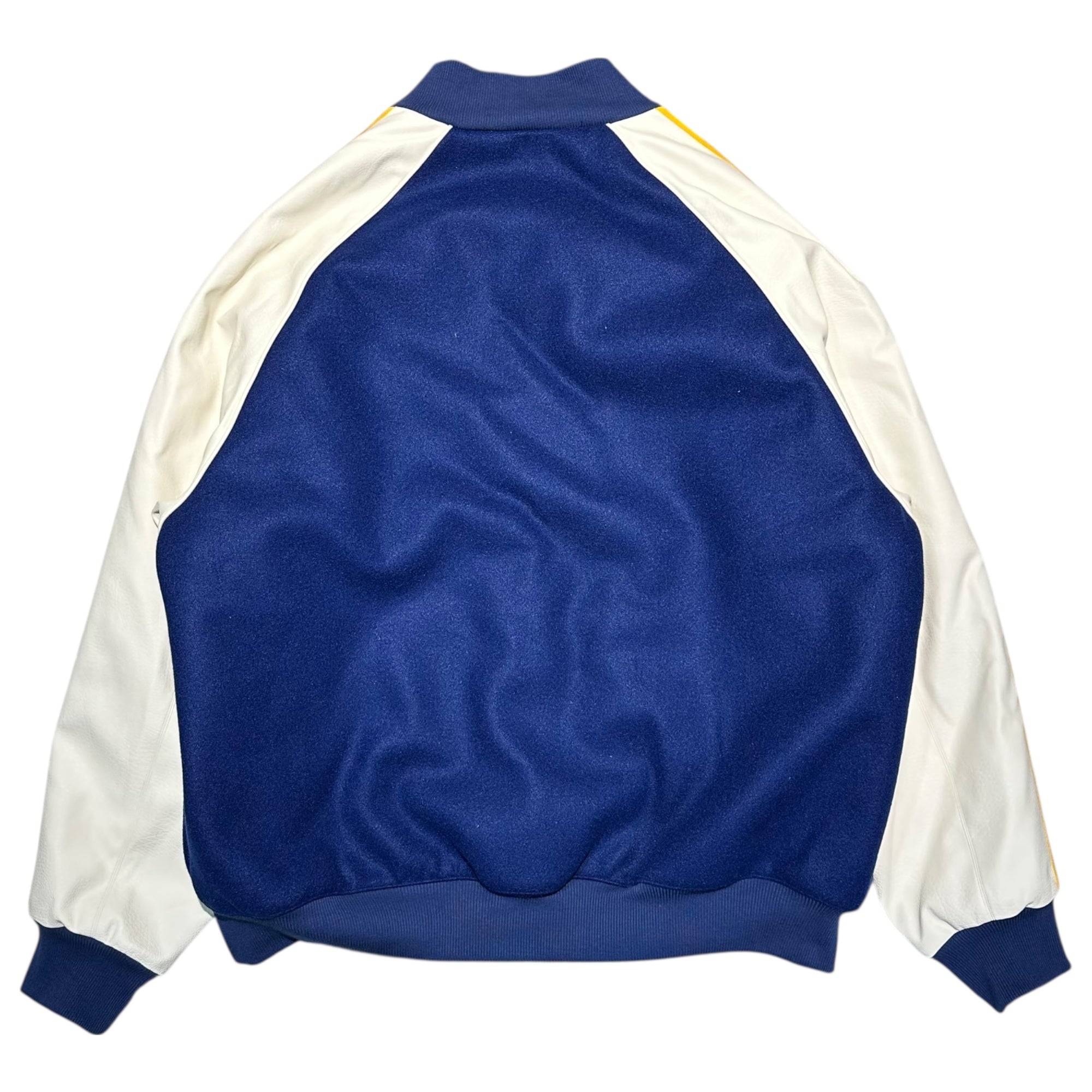 adidas(アディダス) M SST VARSITY(COLLEGE) スタジアム ジャケット IL2574 2XL ブルー×イエロー スタジャン ブルゾン