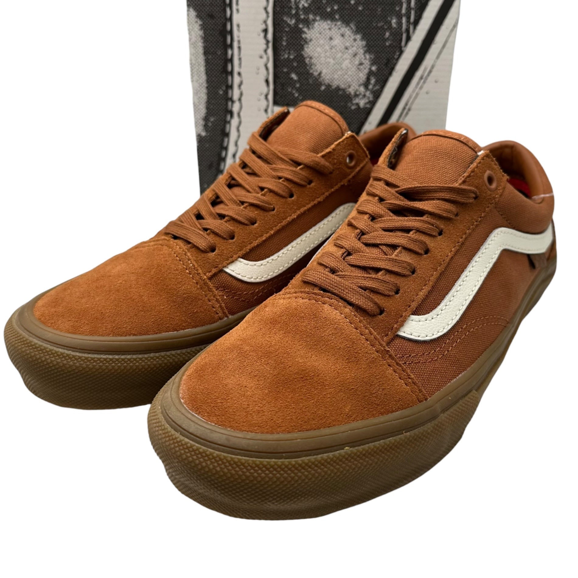 VANS(バンズ) SKATE OLD SKOOL スケート オールド スクール ローカット スニーカー VN0A5FCBB7G 27cm ブラウン OLD SKOOL PRO Upgrade Model