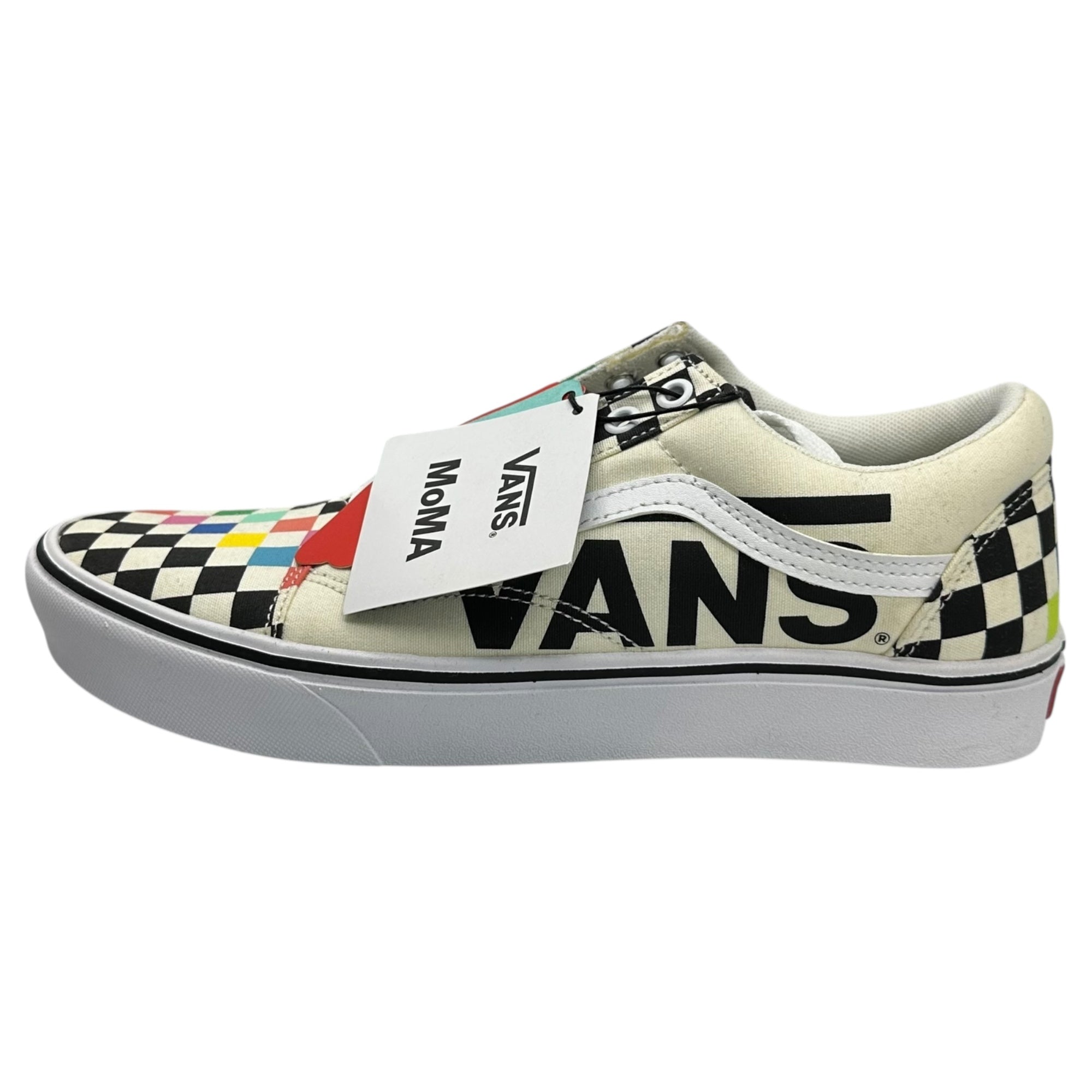 VANS×MoMA(バンズ×モマ) MoMA-Branded Styles COMFYCUSH Old School オールド スクール 721356 27.5cm ホワイト ローカット スニーカー コラボ