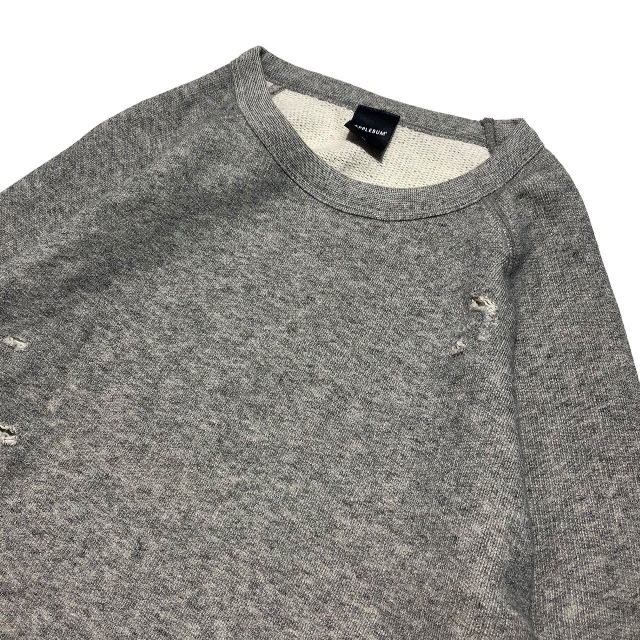 APPLEBUM(アップルバム) Distressed sweatshirt ダメージ 加工 スウェット M グレー