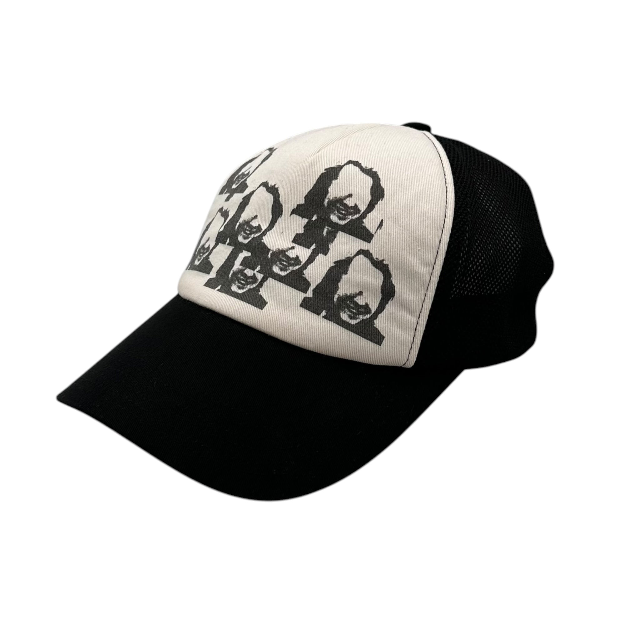 UNDERCOVERISM(アンダーカバイズム) 06SS T期 Graphic-Print Mesh Cap グラフィック プリント メッシュ キャップ ブラック×ホワイト 00's アーカイブ