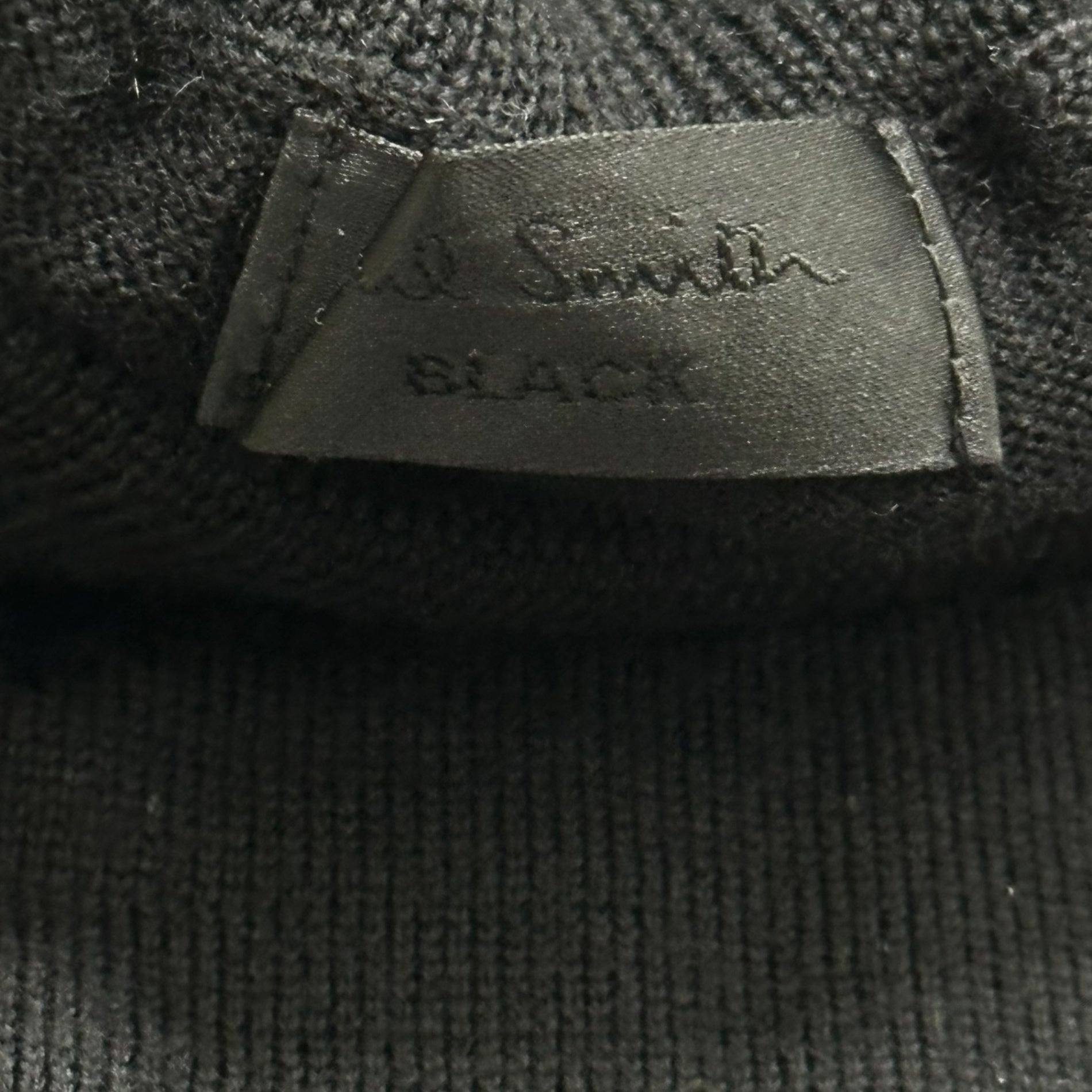 Paul Smith BLACK(ポールスミスブラック) Side Button Turtleneck Long Sleeve Knit サイドボタン タートルネック 長袖 ニット 220-5.CKR.PM.CW.6007 M ブラック