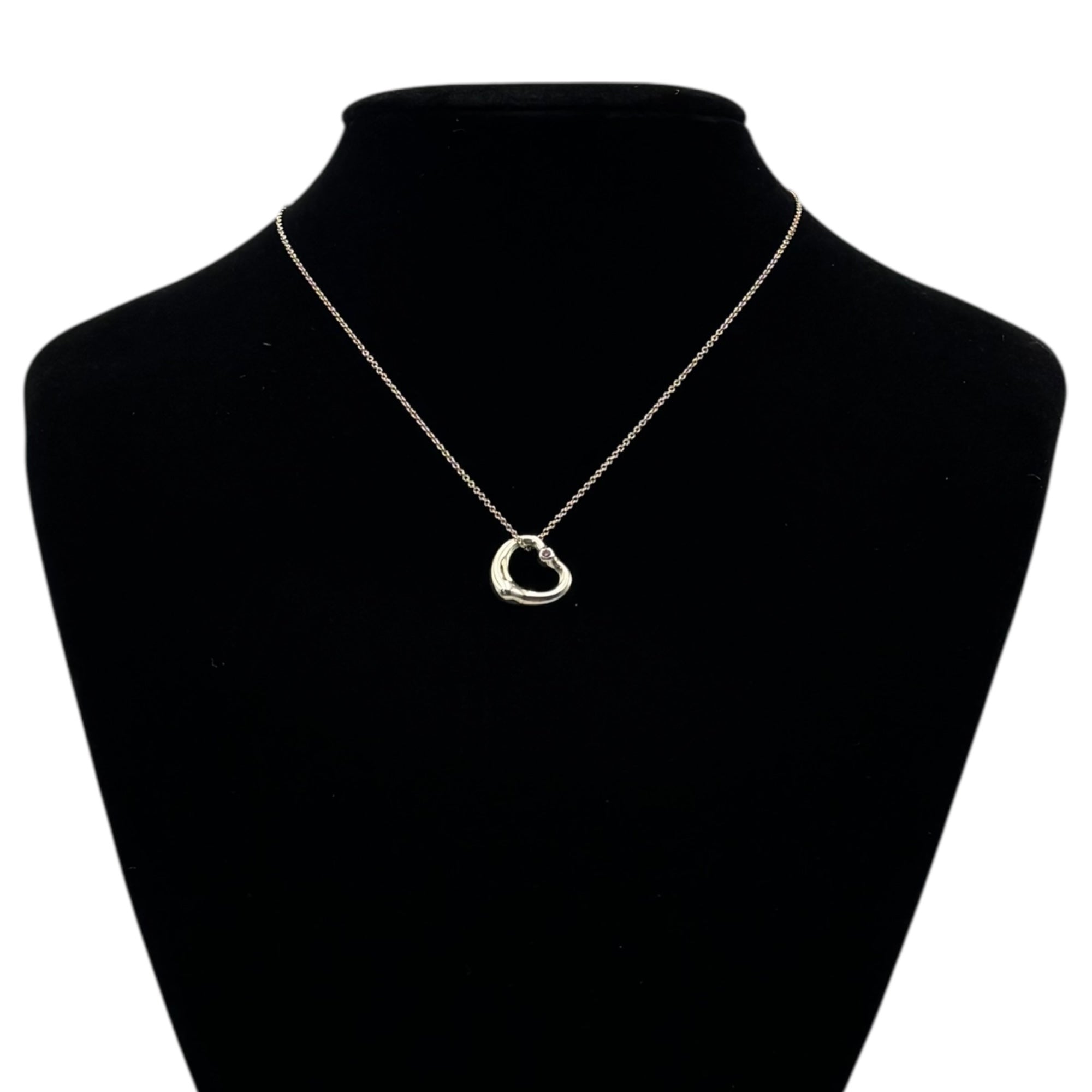 TIFFANY & CO.(ティファニー) Elsa Peretti Open Heart Necklace