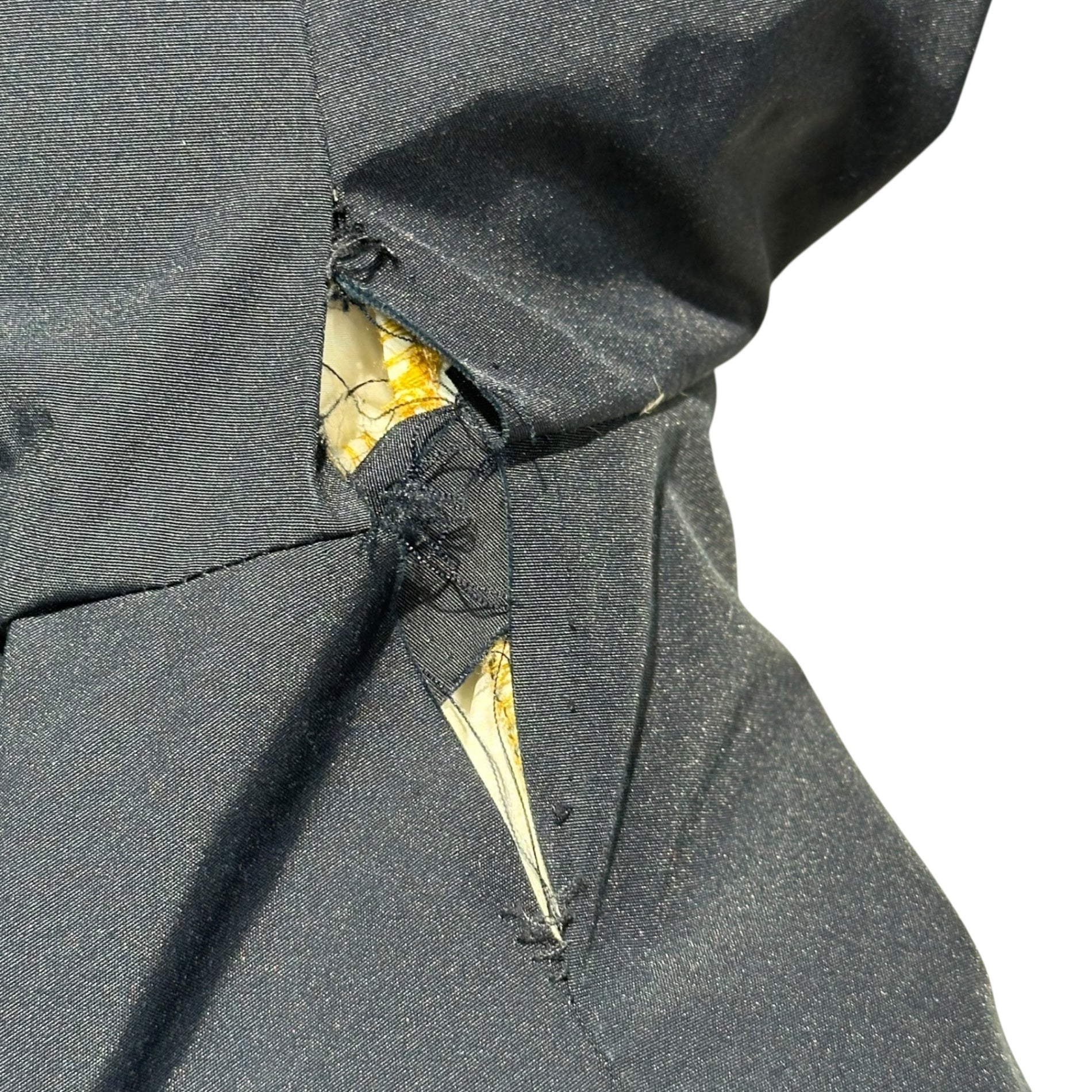 COLE HAAN(コールハーン) Fur-Trimmed Down Jacket ファー付 ダウン ジャケット 53ZAW9036 S ネイビー