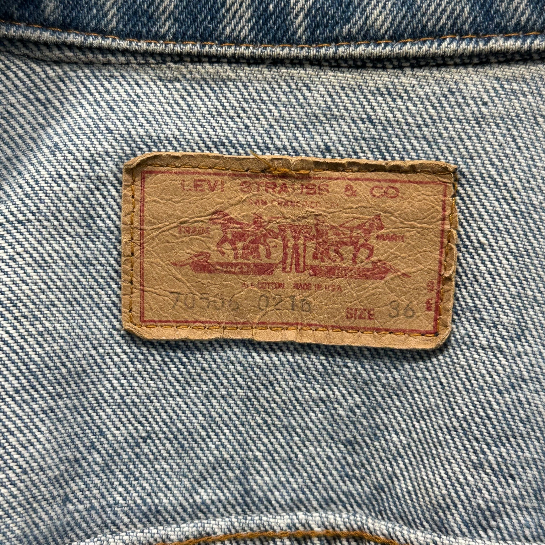 Levi's(リーバイス) 70’s~80's 70506 USA made Tracker Denim Jacket トラッカー デニム ジャケット 70506-0216 36 インディゴ 70年代～80年代 ヴィンテージ 工場番号527 USA製