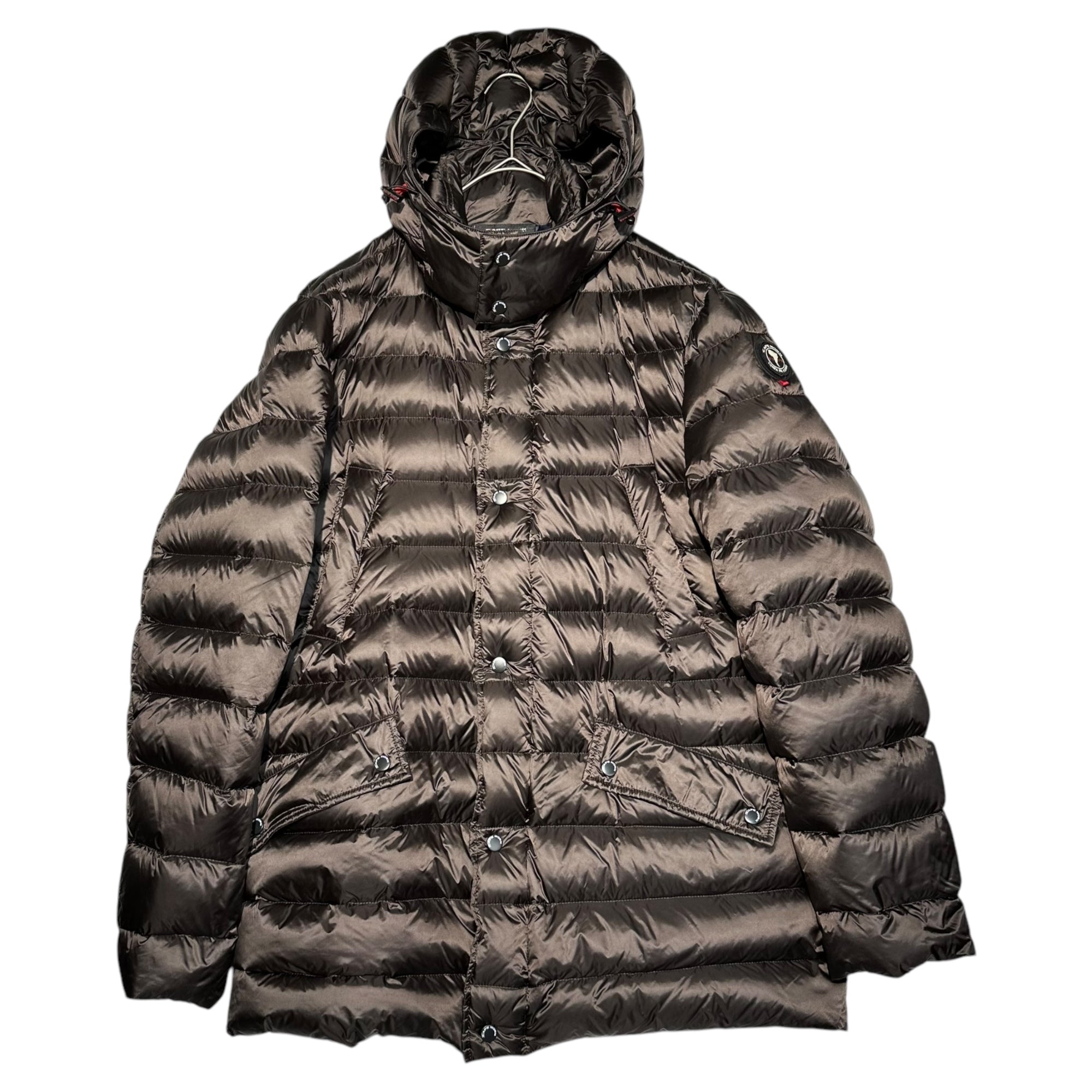 CAPE HORN(ケープホーン) nylon hooded down jacket ナイロン フーデット ダウン ジャケット 50(L程度) ブラウン