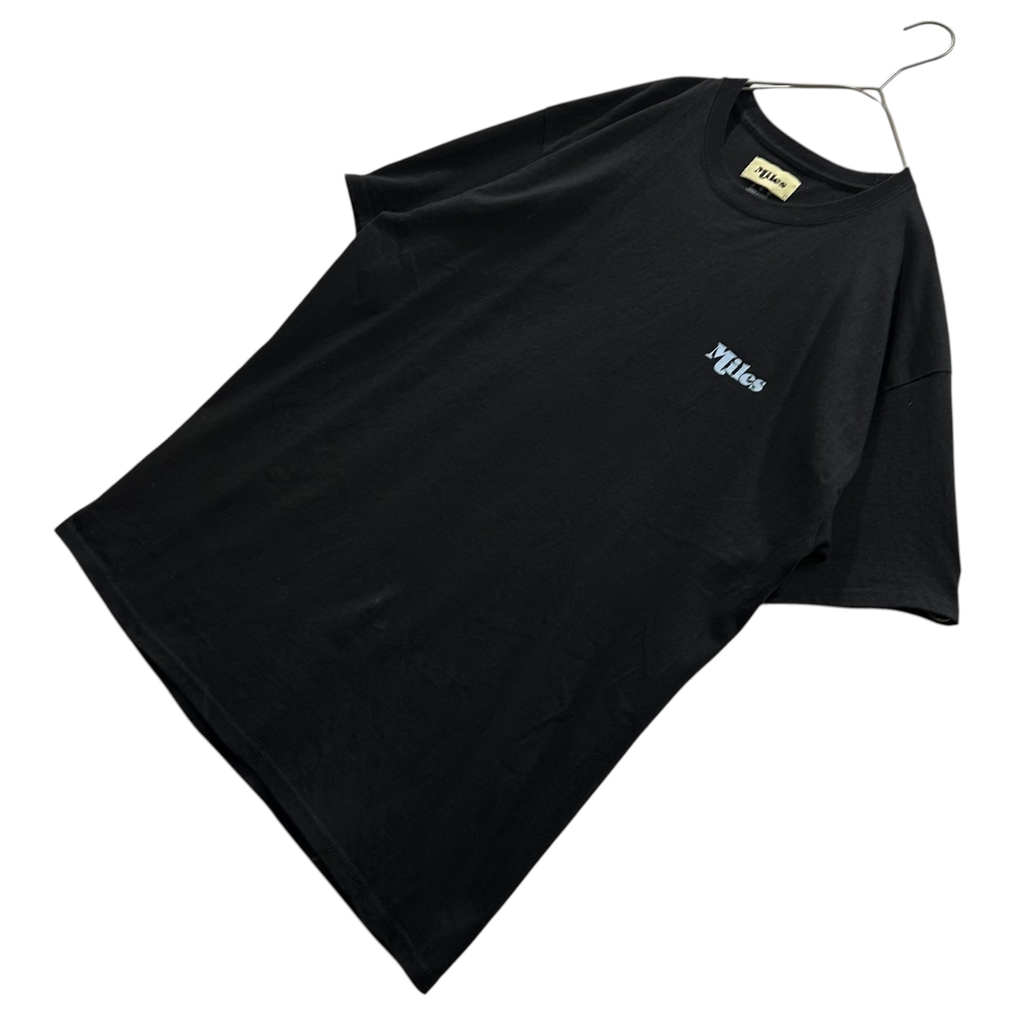 Miles×2G (マイルズ×2G) Logo S/S T-Shirt ロゴ 半袖 Tシャツ L ブラック 空山基 ロゴ デザイン チャンピオンボディ