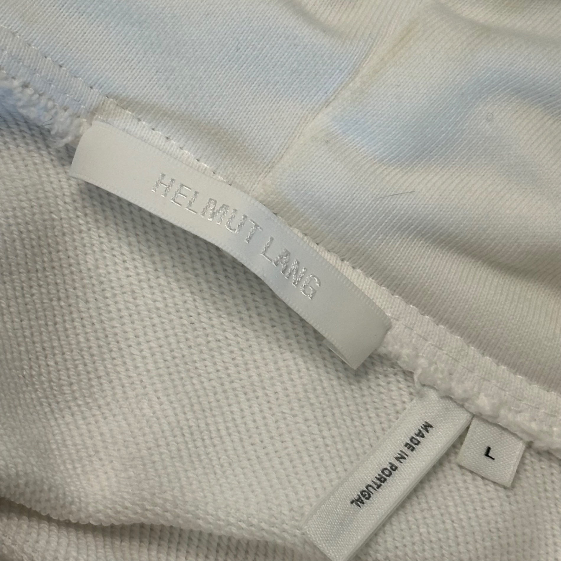 HELMUT LANG(ヘルムートラング) Limited Edition Sweatshirt Hoodie リミテッド エディション プルオーバー パーカー 16-8301108-000-906 L ホワイト
