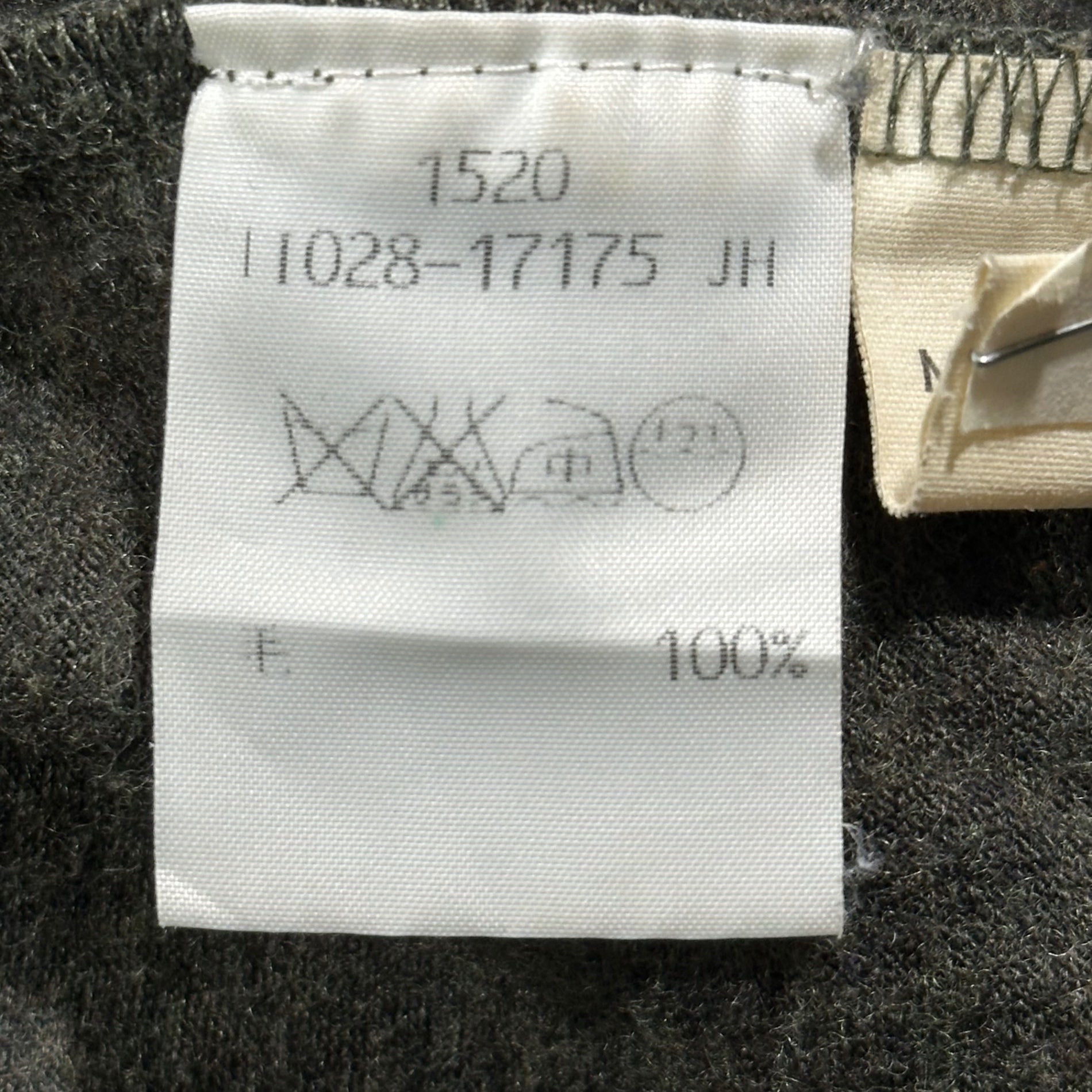 VERONIQUE BRANQUINHO(ヴェロニクブランキーノ) 00's Wool Gathered Knit Top ウール ギャザー カットソー 1028-17175 38(M程度) カーキ ブラウス
