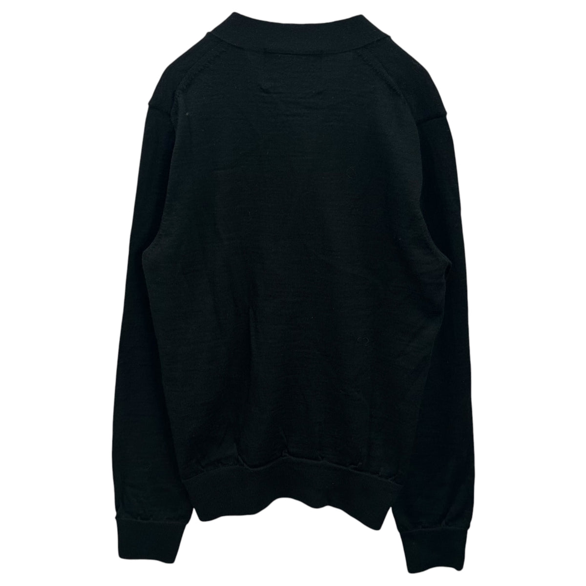 THE BEATLES COMME des GARCONS(ザビートルズコムデギャルソン) 2015AW Double Apple Wool-Acrylic Knit Cardigan ダブルアップル ウール アクリル ニット カーディガン VP-N001 XS ブラック×グリーン AD2015