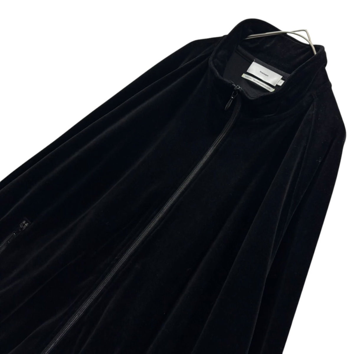 Graphpaper(グラフペーパー) 2024AW Compact Velour Track Jacket コンパクト ベロア トラック ジャケット GM243-70290 2 ブラック