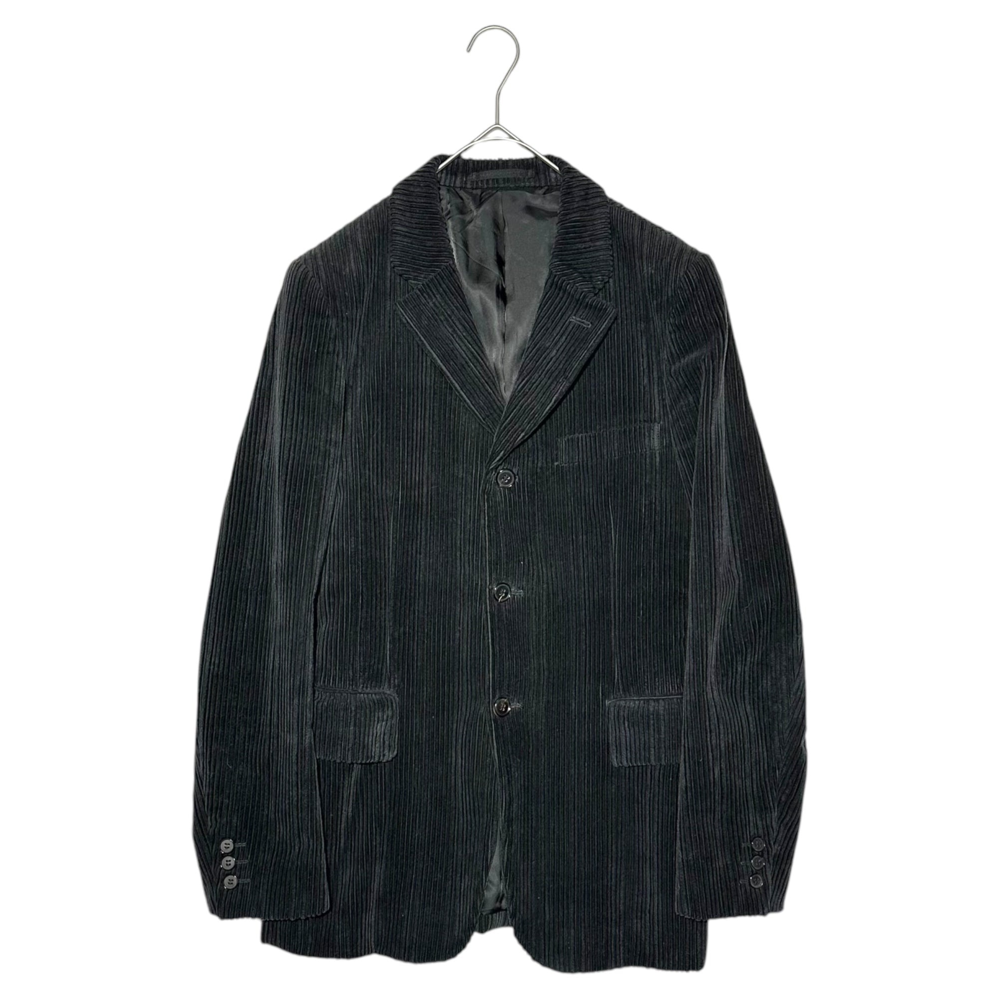 COMME des GARCONS HOMME PLUS(コムデギャルソンオムプリュス) 01AW Thick-Ribbed Corduroy 3B Tailored Jacket 太畝コーデュロイ 3B テーラード ジャケット PC-J090 S ブラック AD2001