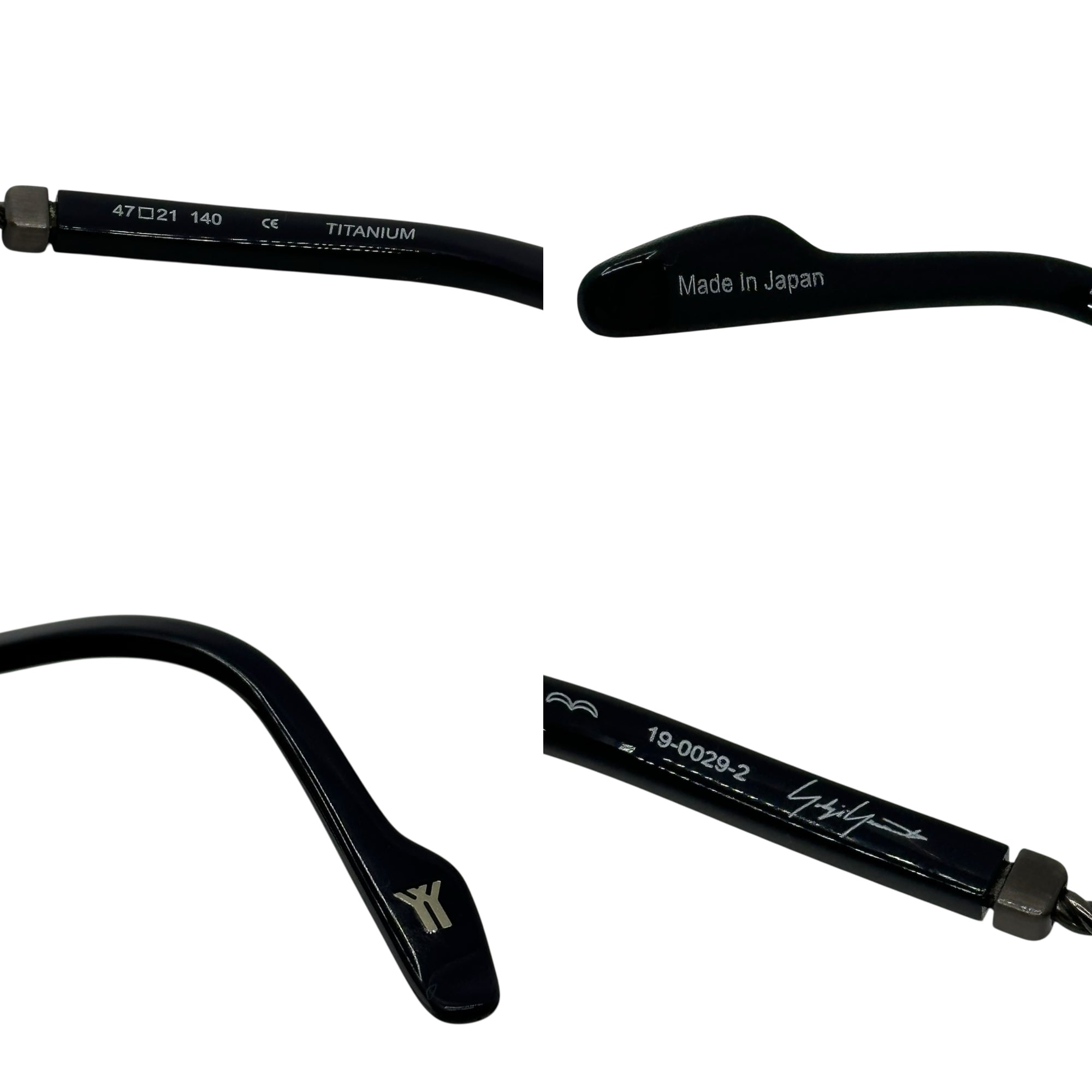 YOHJI YAMAMOTO(ヨウジヤマモト) Round Screw-Temple Glasses - Brush Gun Metal ラウンド スクリュー テンプル メガネ 19-0029-2 47□21-140 シルバー 鯖江 サングラス 眼鏡 TITANIUM