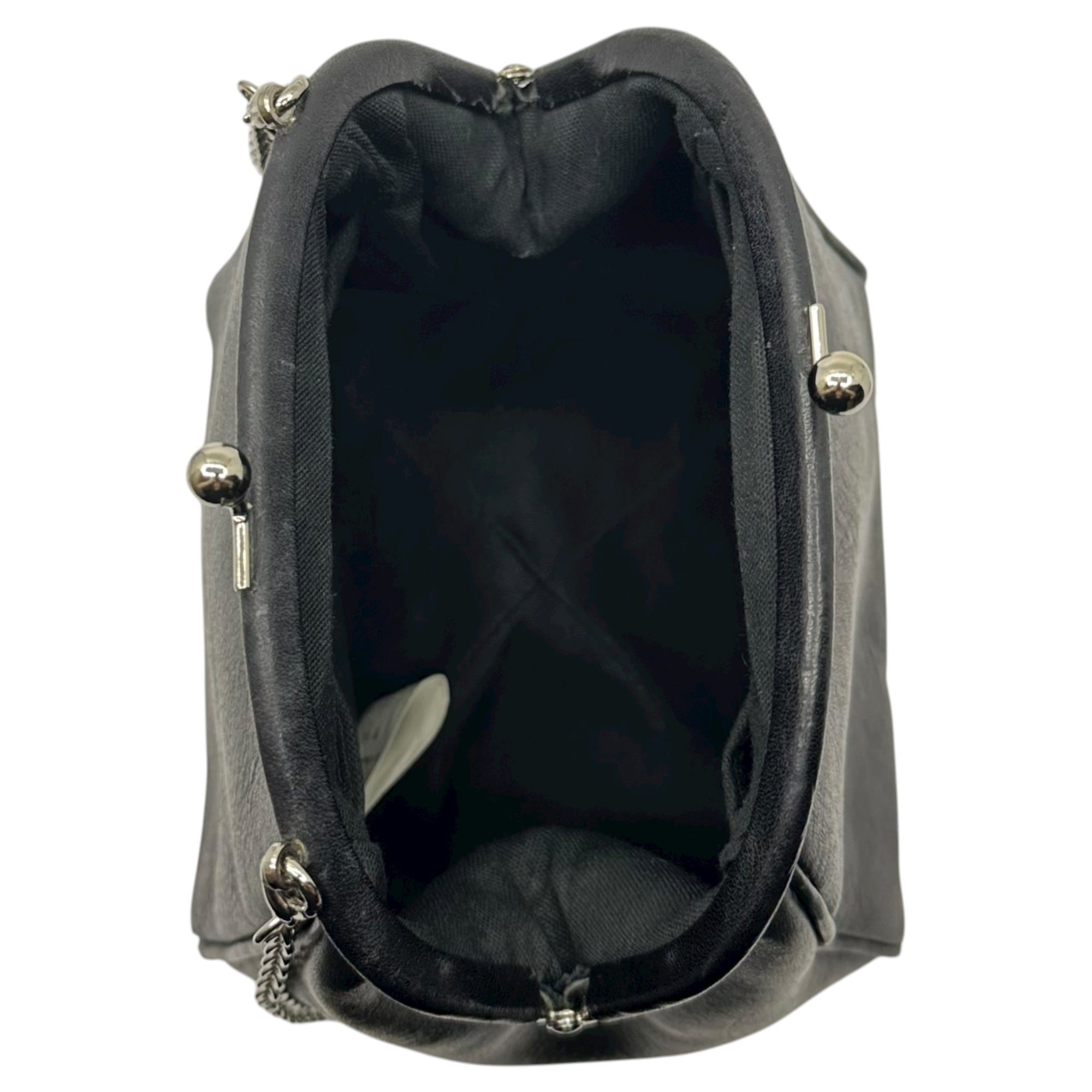 Y's(ワイズ) Chain Shoulder Gama-guchi Pouch チェーン ショルダー がま口 ポーチ YS-103-717 FREE ブラック