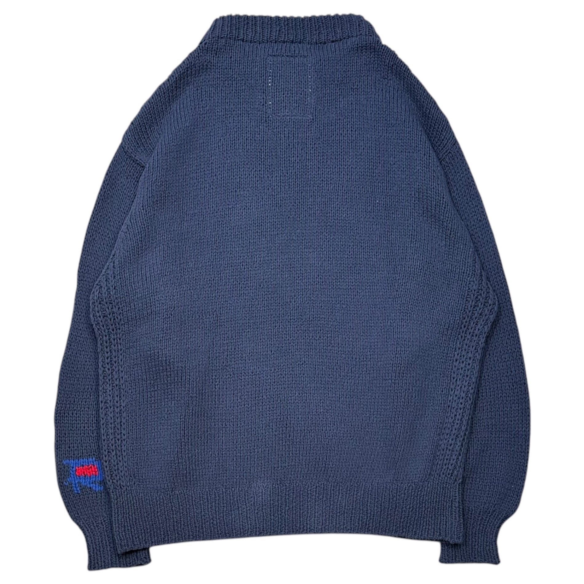 RICE NINE TEN(ライスナインテン) 2023SS Hand Knit College Sweater