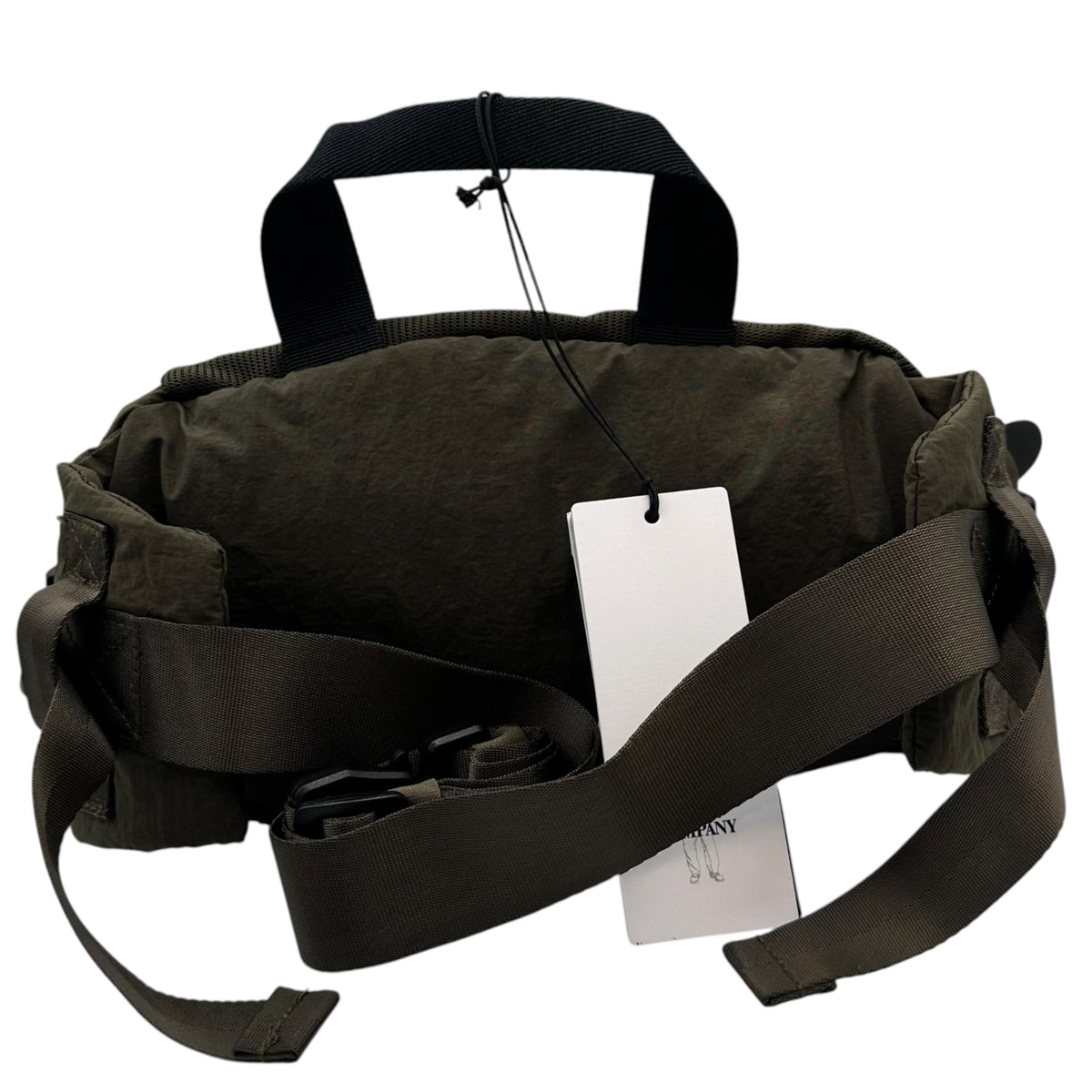 C.P.COMPANY(シーピーカンパニー) 2025SS  Plain Paper Touch Waistbag プレーン ペーパー タッチ ウエスト バッグ 18CMAC298A モスグリーン ボディ 斜め掛け ポーチ