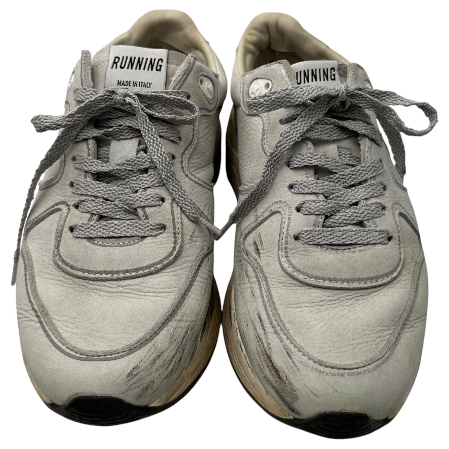 GOLDEN GOOSE(ゴールデングース) Running Sole ユーズド 加工 ランニング ローカット スニーカー 37(24cm程度) ライトグレー