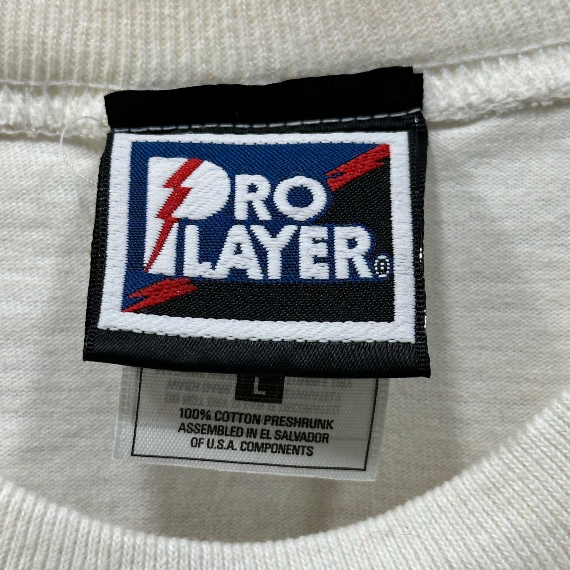 VINTAGE(ヴィンテージ) 1999 SUPER BOWL T-SHIRT 99年 スーパーボール Tシャツ L ホワイト×マルチカラー NFL