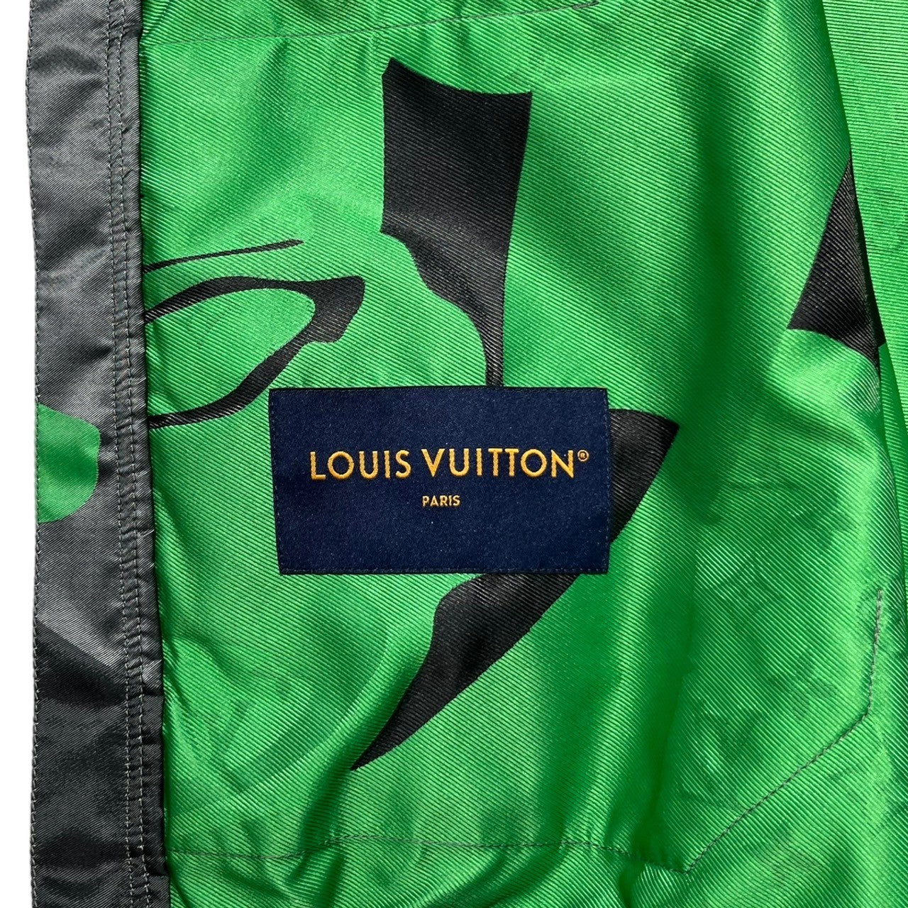 LOUIS VUITTON(ルイヴィトン) 23AW patchwork portrait hood blouson パッチワーク ポートレート  フード ブルゾン RM232 AXE HPB73W 50(XL程度) グリーン×グレー マウンテンパーカー ジャケット