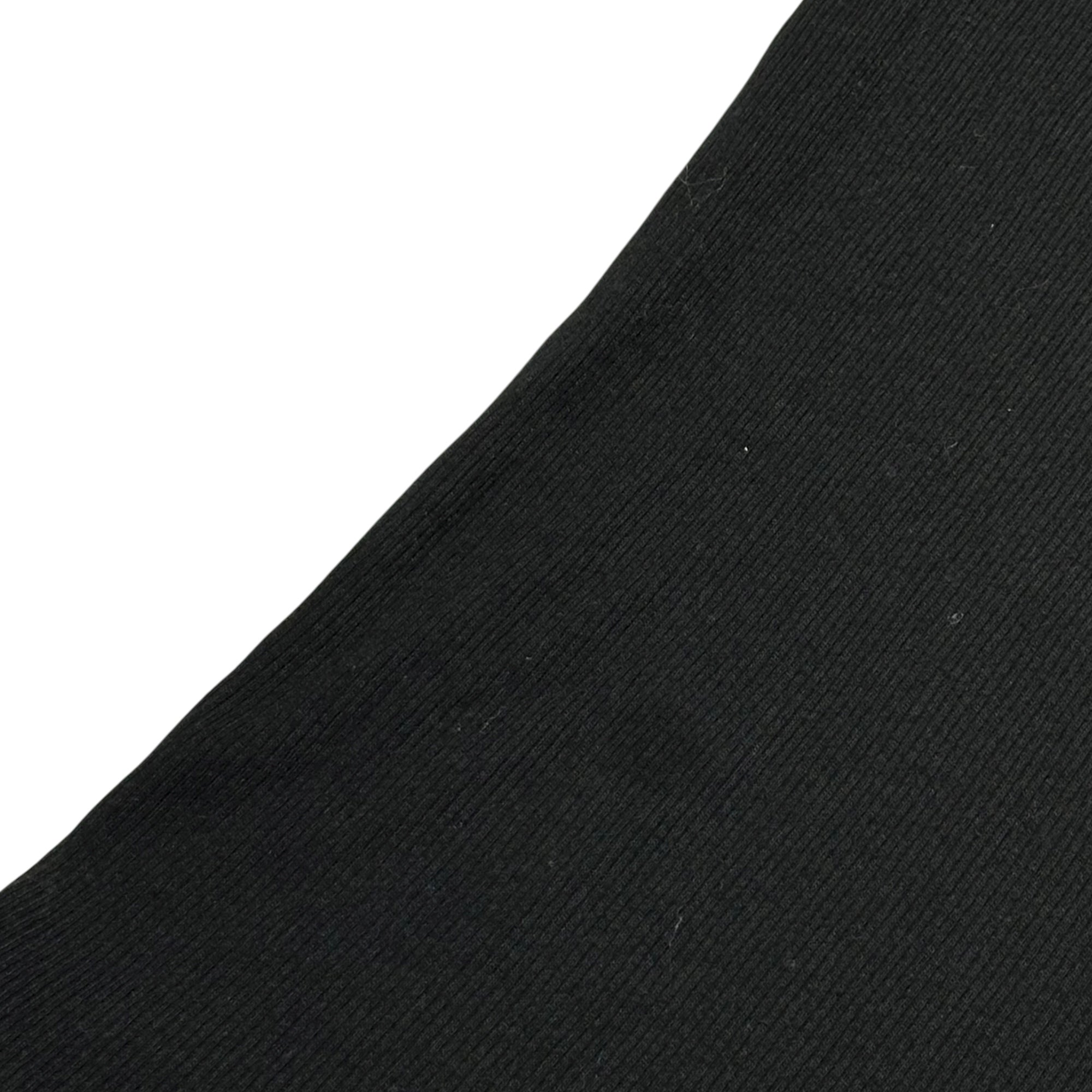 Rick Owens DRKSHDW(リックオウエンスダークシャドウ) 17SS U-neck ribbed L/S Top Uネック リブ 長袖 カットソー DS17S5502/2 S ブラック 品質表示タグ無